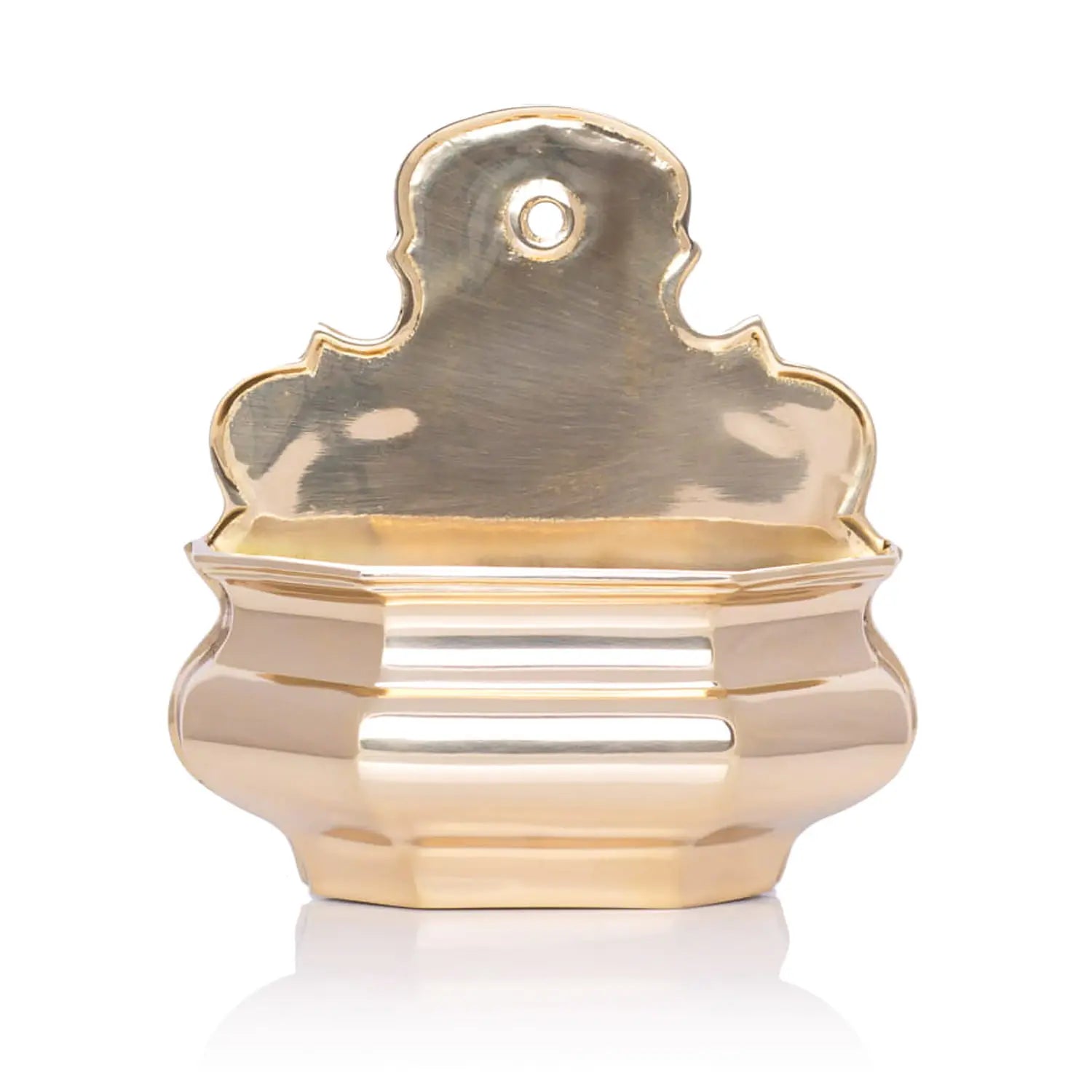 Wall-Mounted Brass Holy Water Font