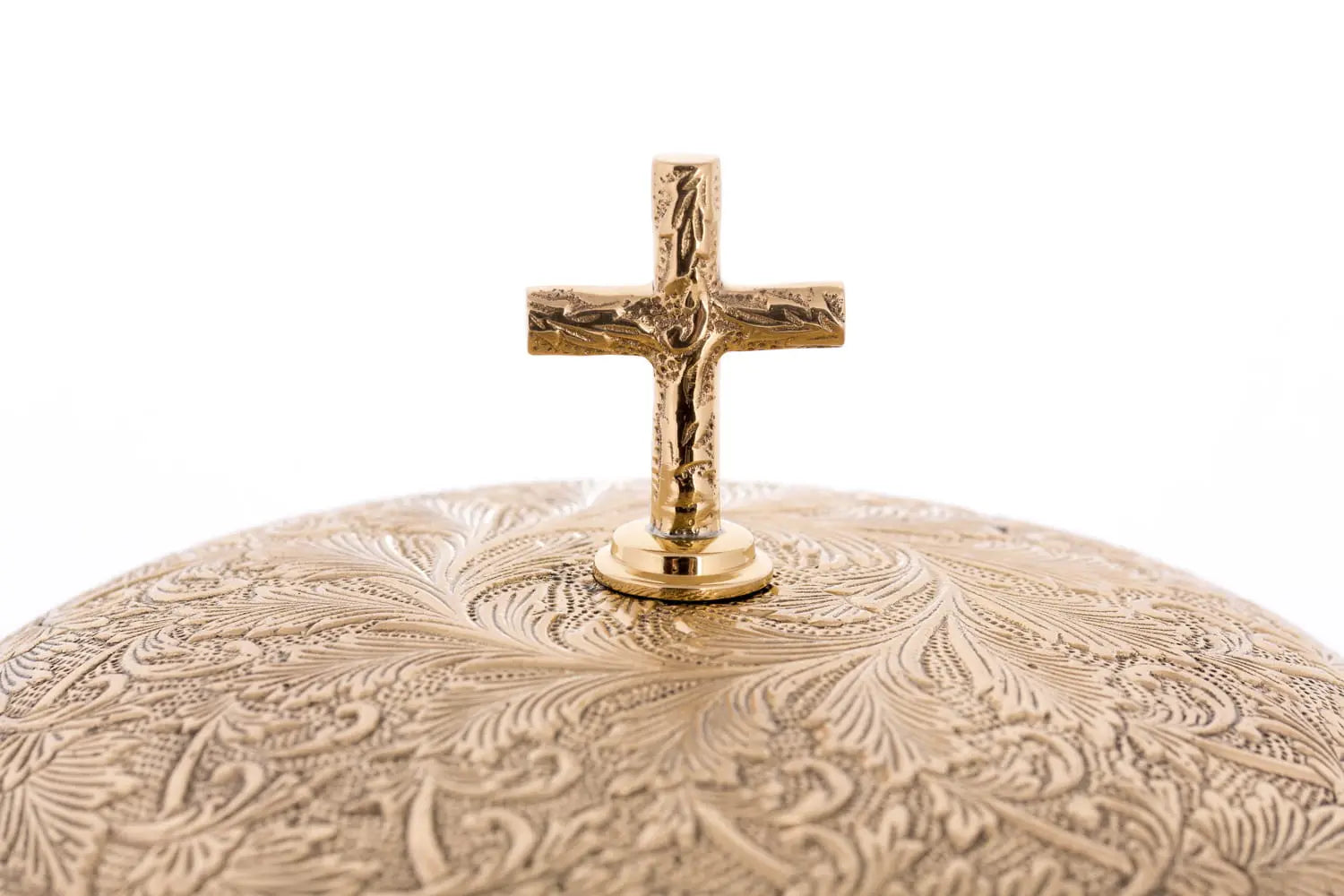 Single Brass Liturgical Gong with Wooden Mallet – 24 cm