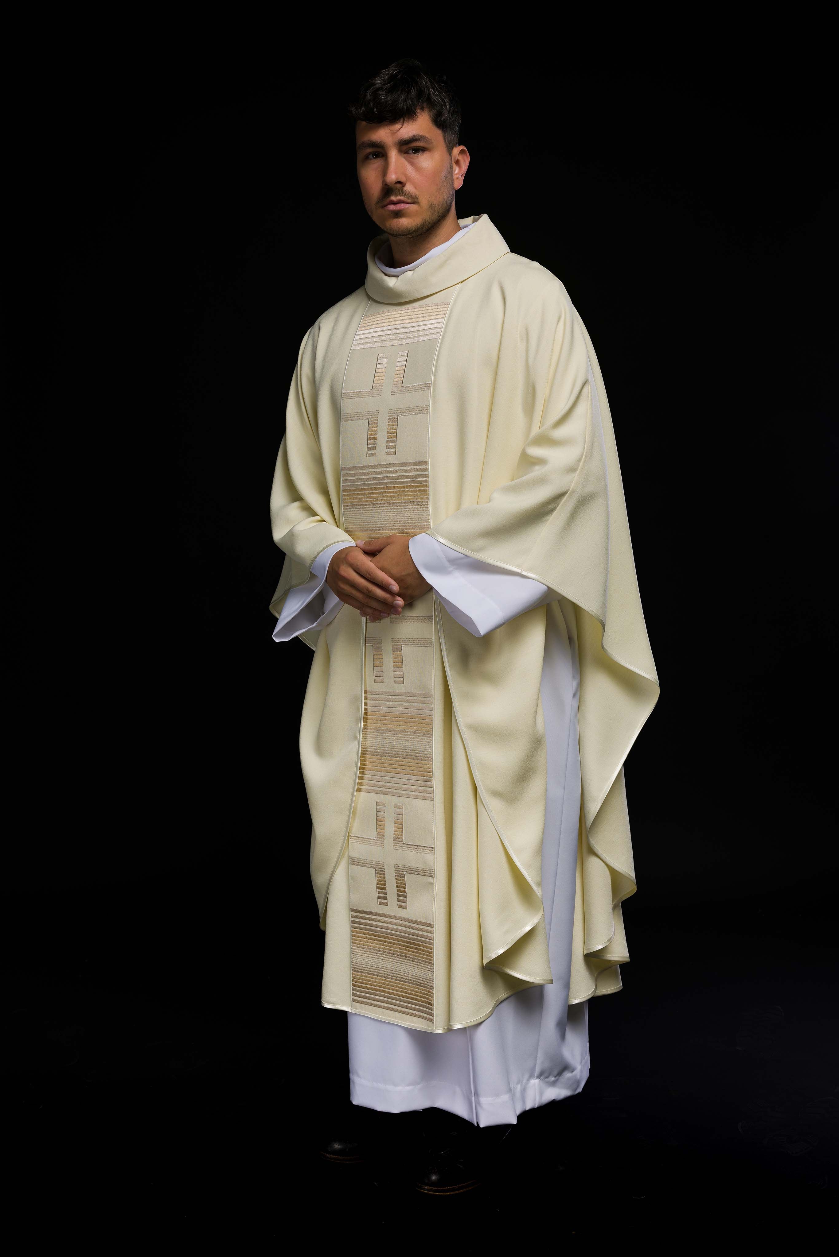 Embroidered chasuble with Crosses