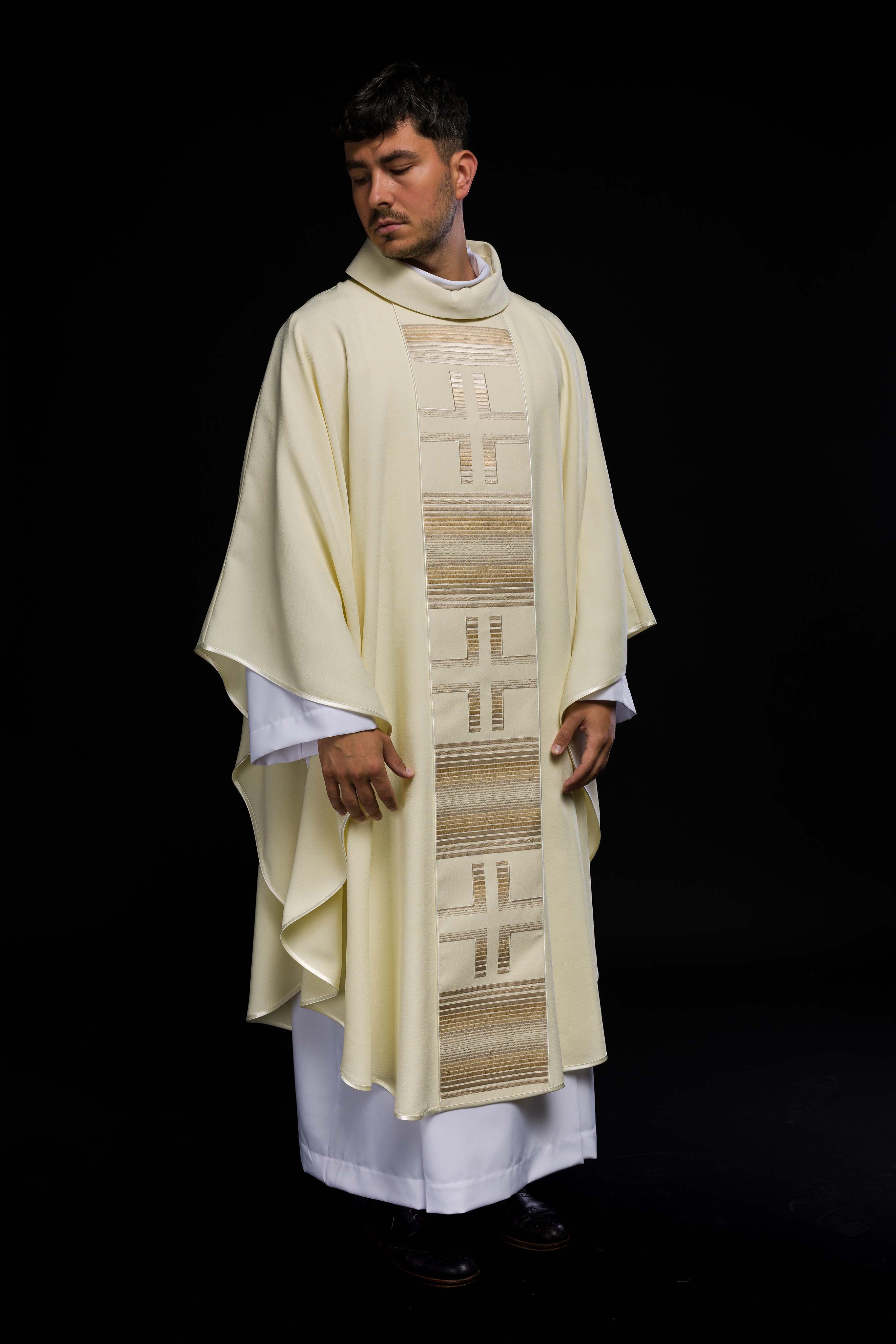 Embroidered chasuble with Crosses