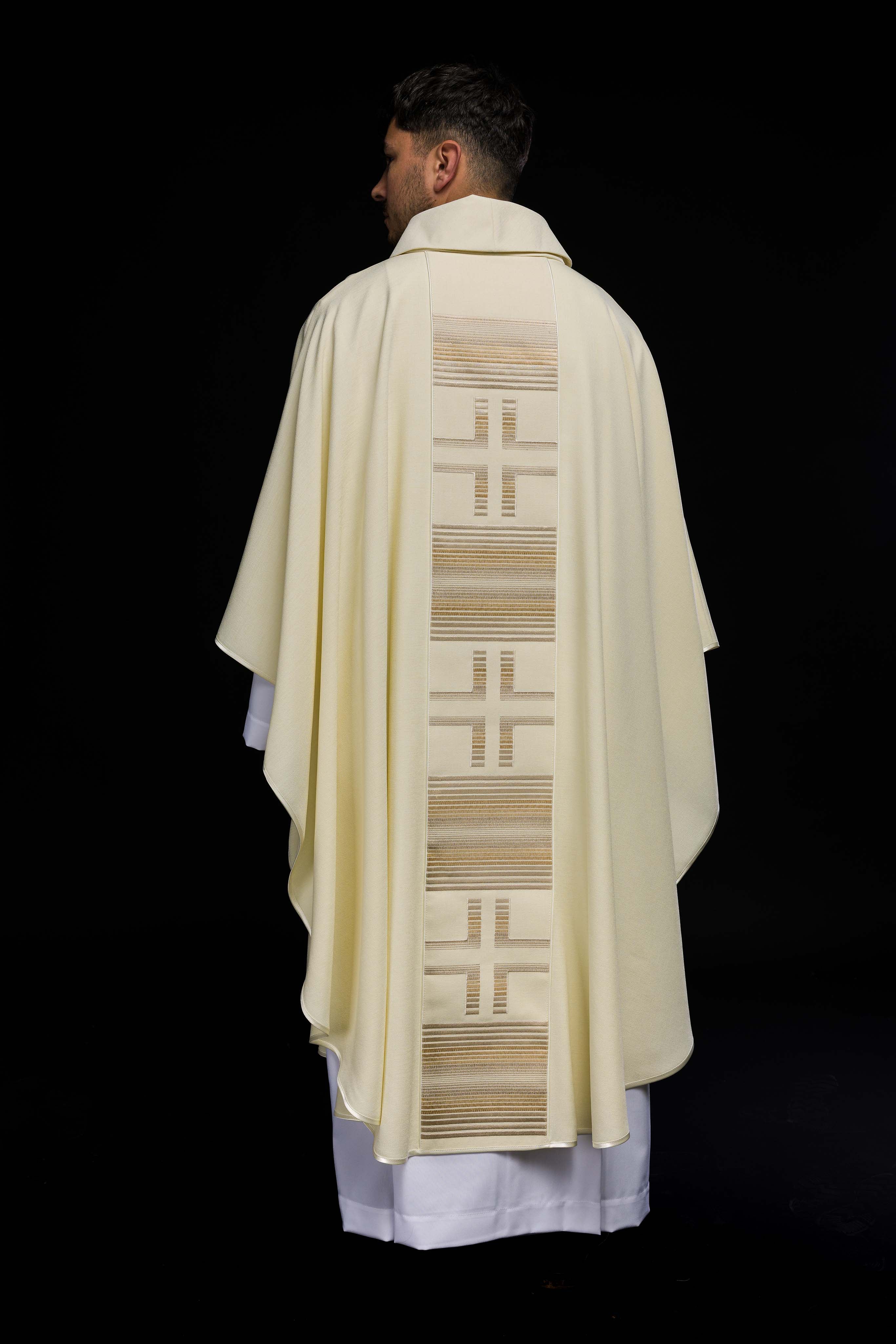 Embroidered chasuble with Crosses