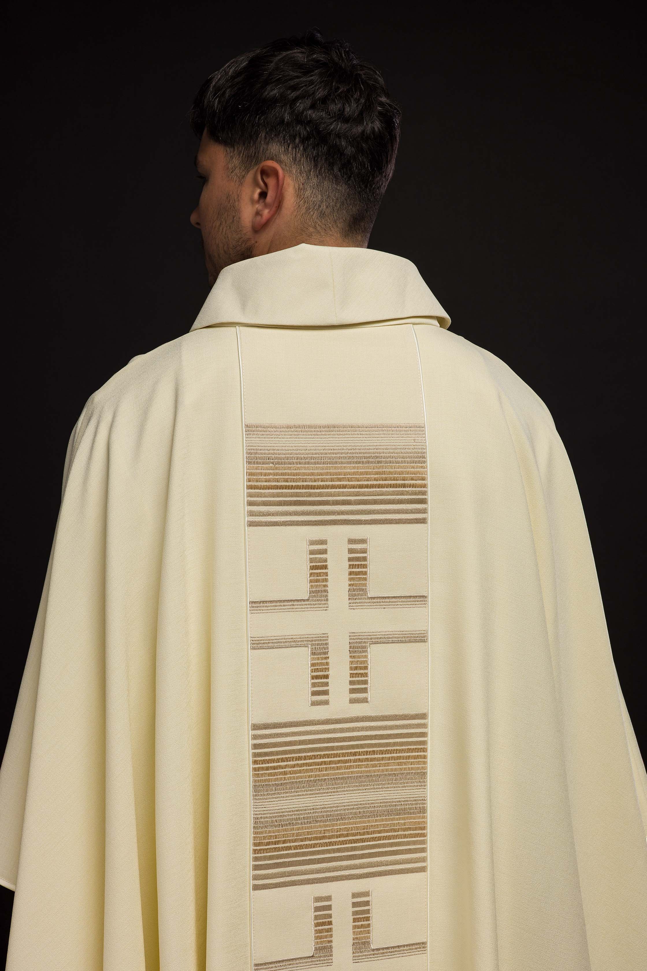 Embroidered chasuble with Crosses