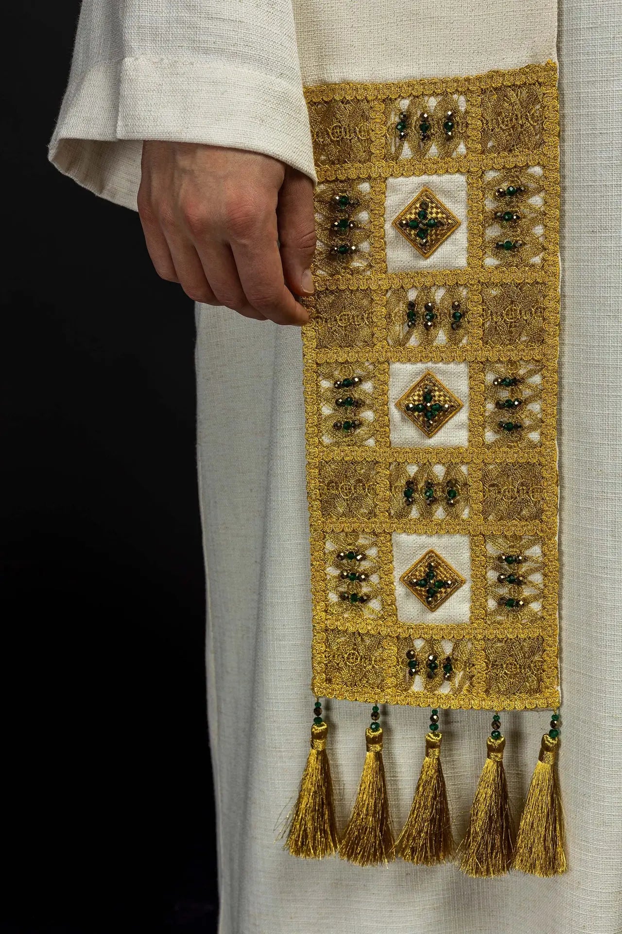 Handmade Stole with Natural Stones Handmade 2013