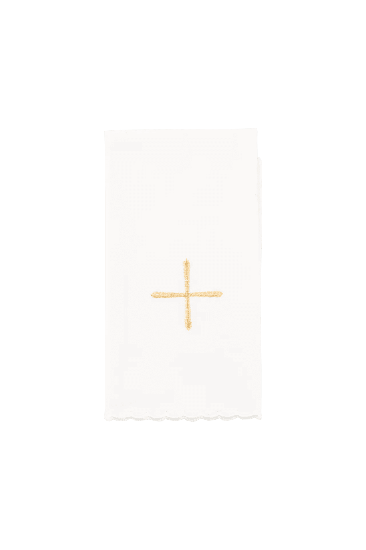 Embroidered chalice linens set green velvet
