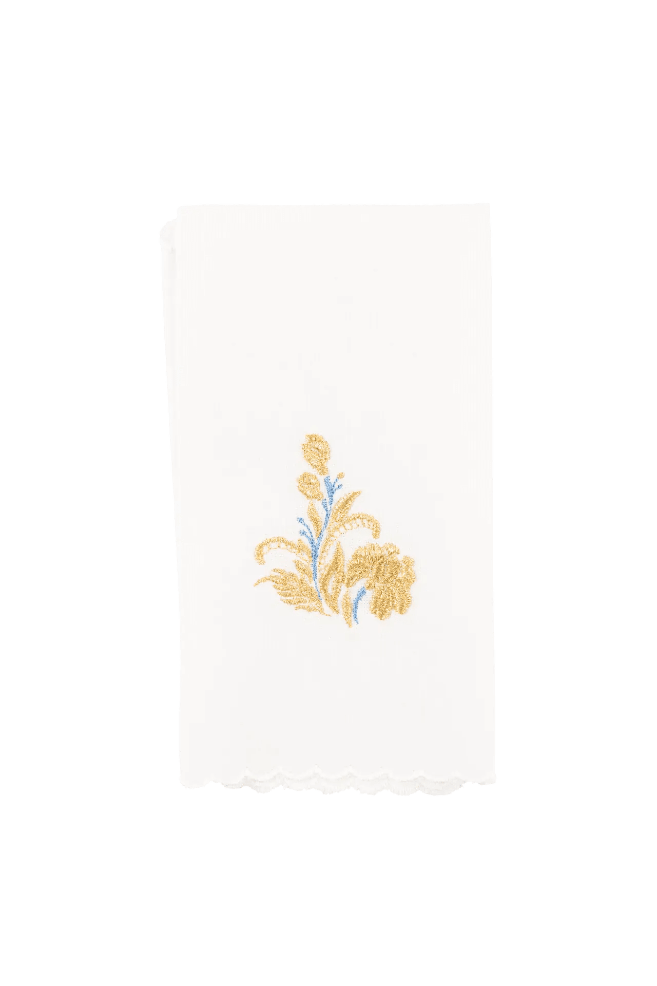 Liturgical chalice linens set with embroidered Marian motif