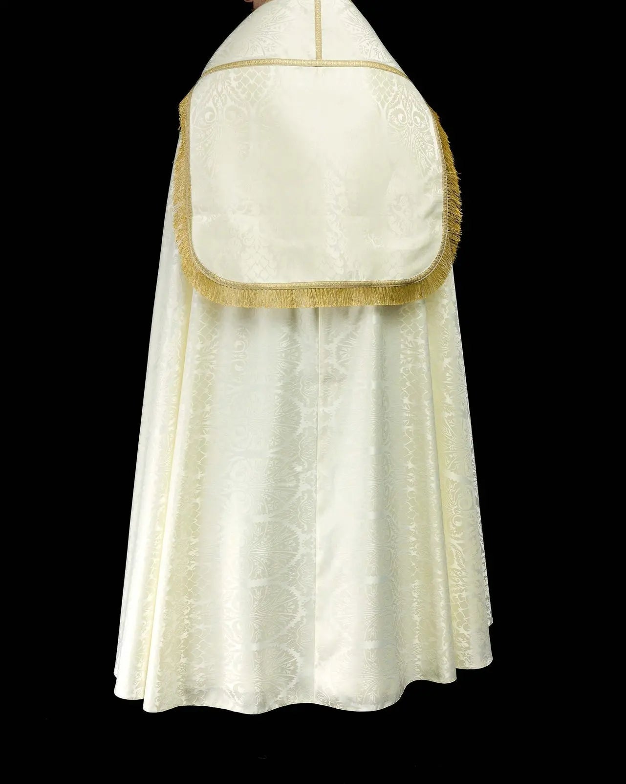 Jacquard Roman cope plain Ecru