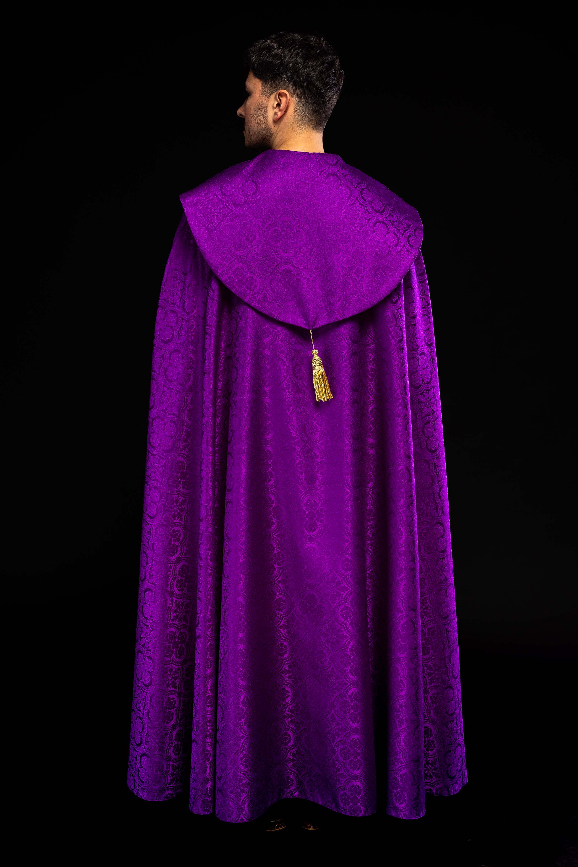 Purple Jacquard Liturgical Cope