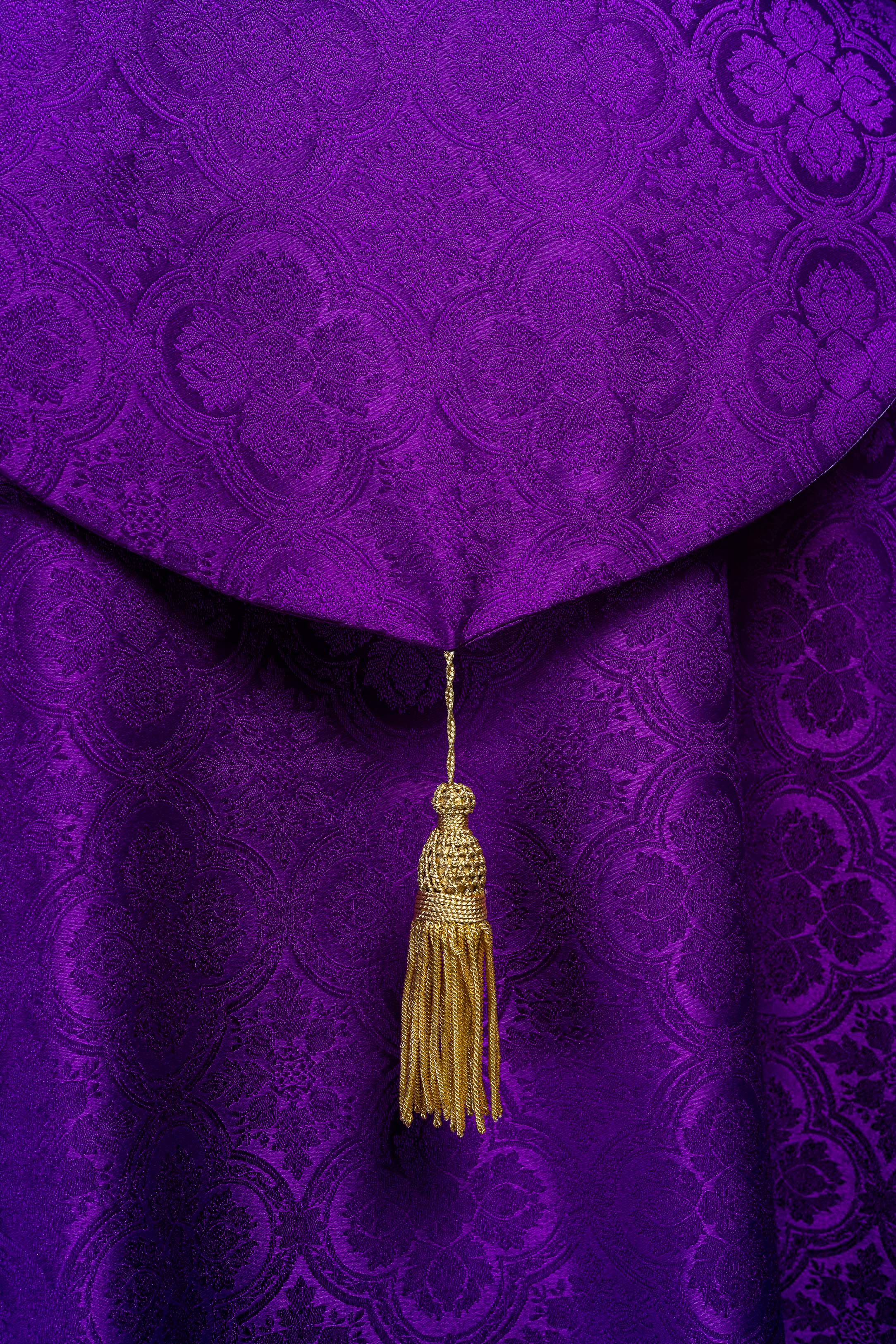 Purple Jacquard Liturgical Cope