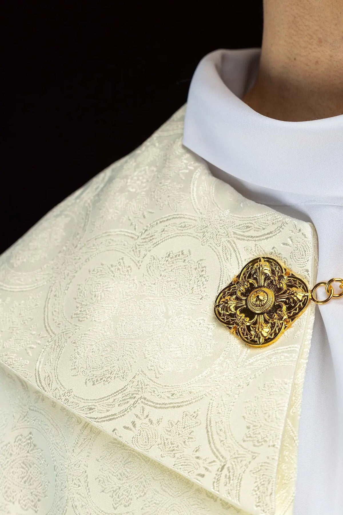 Ecru Jacquard Liturgical Cope
