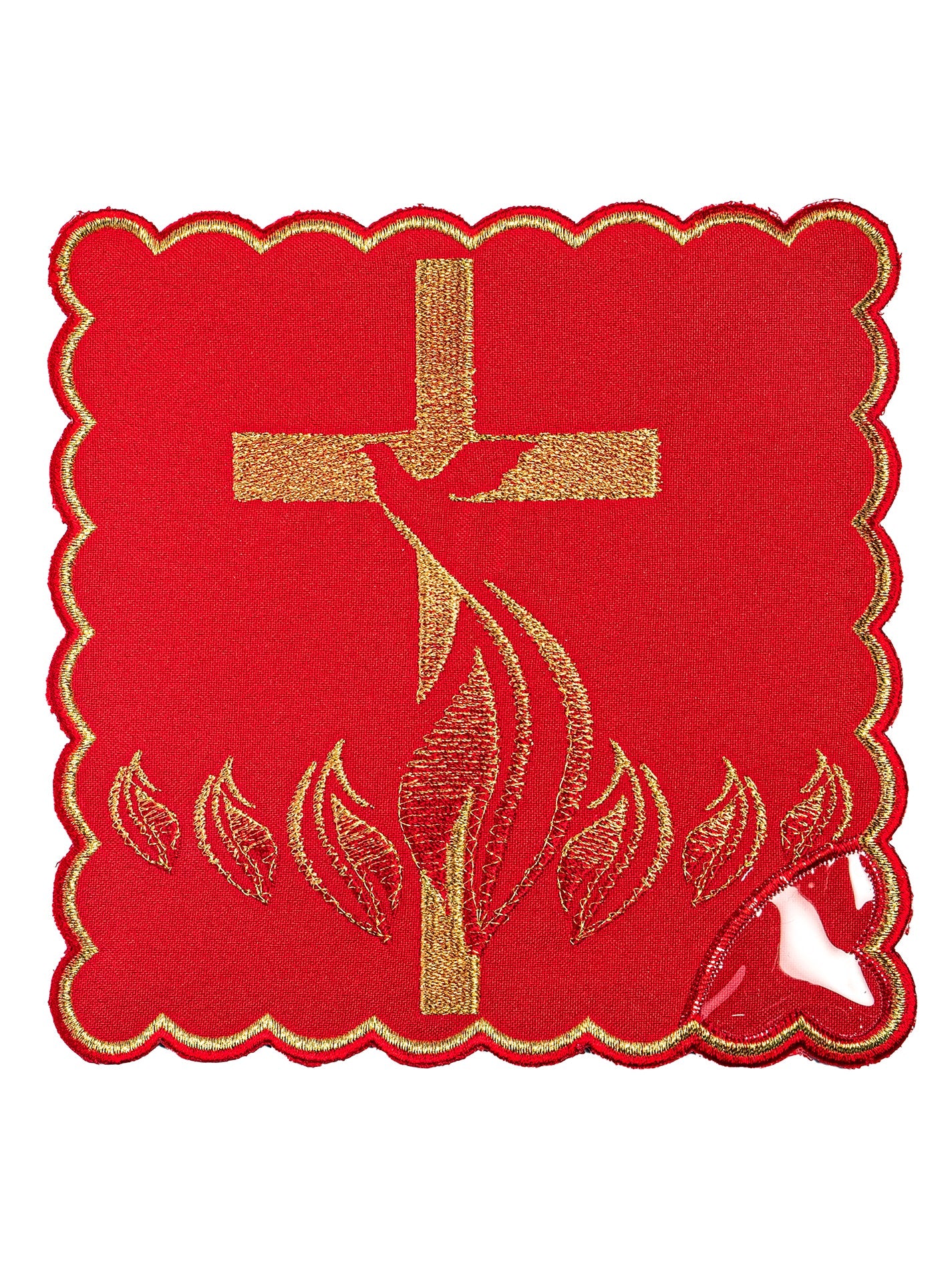 Holy Spirit embroidered chalice linen