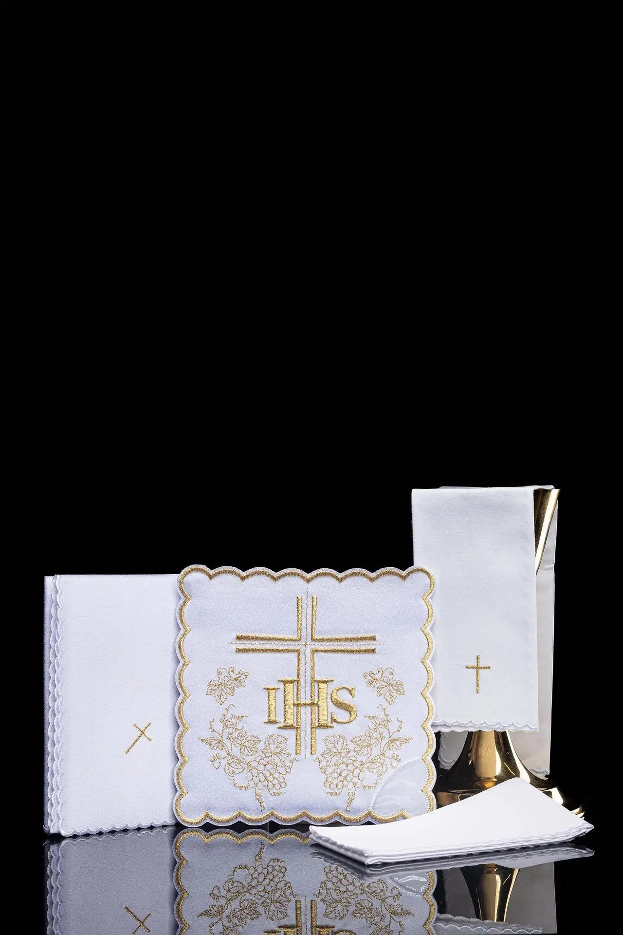 Chalice lingerie with delicate gold embroidery