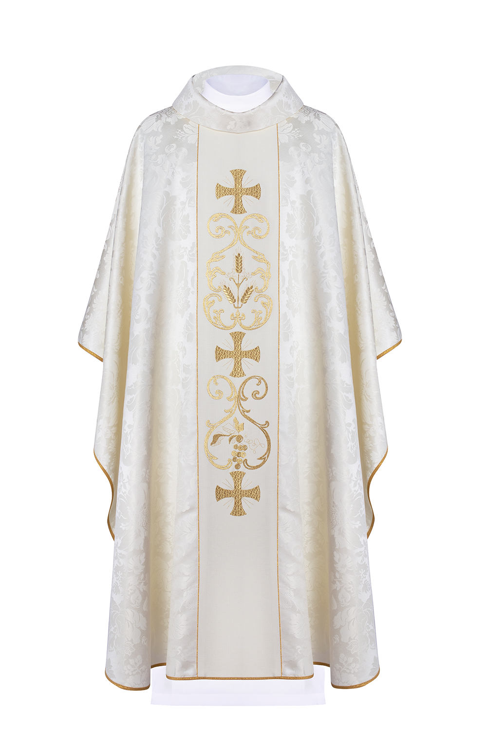 Ornat liturgiczny z zdobionym pasem - ORNATY.PL