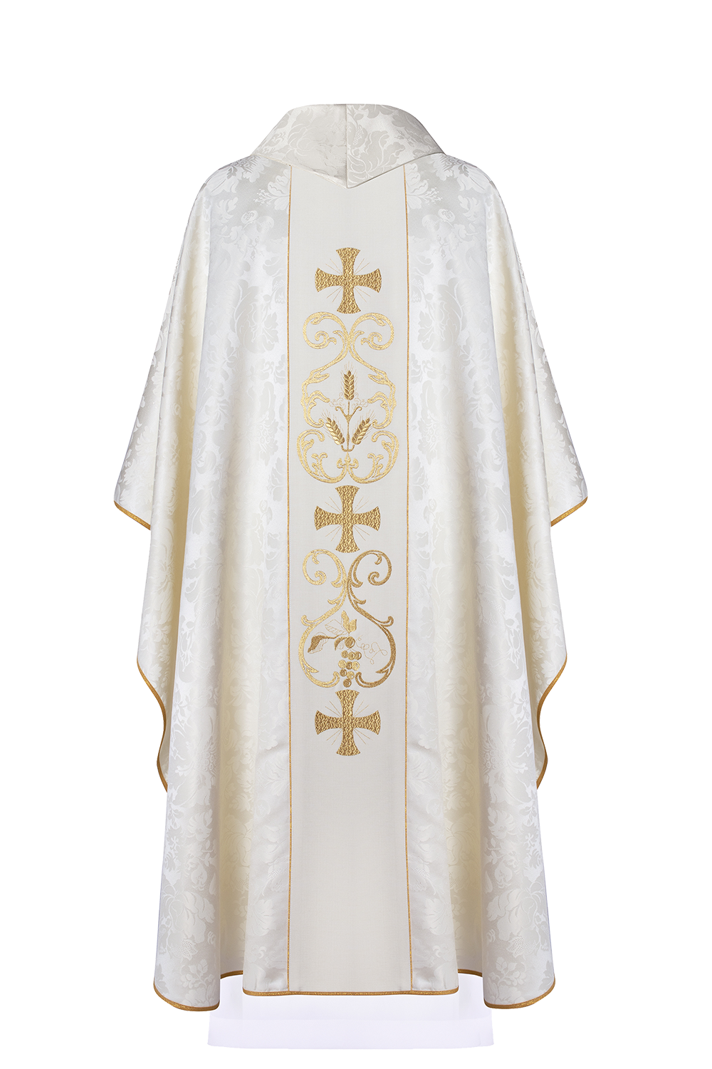 Ornat liturgiczny z zdobionym pasem - ORNATY.PL