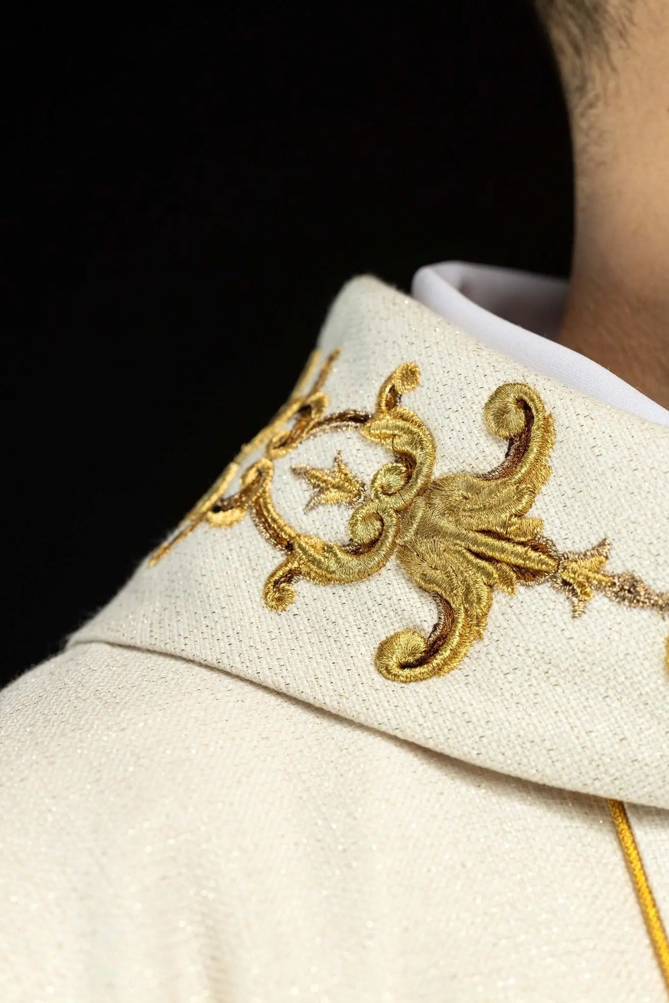 Richly Embroidered Chasuble with Our Lady of the Rosary