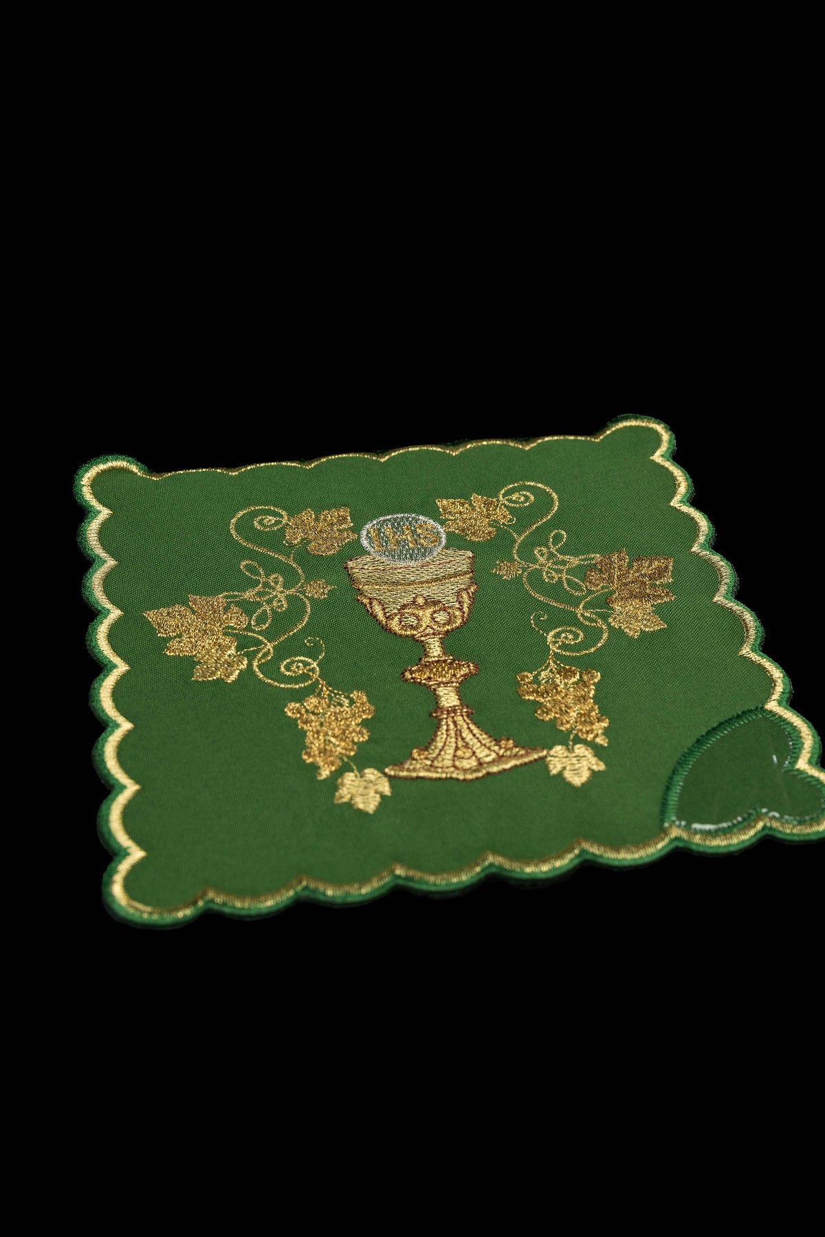 Set di palle da calice liturgiche in quattro colori con ricamo del calice e IHS