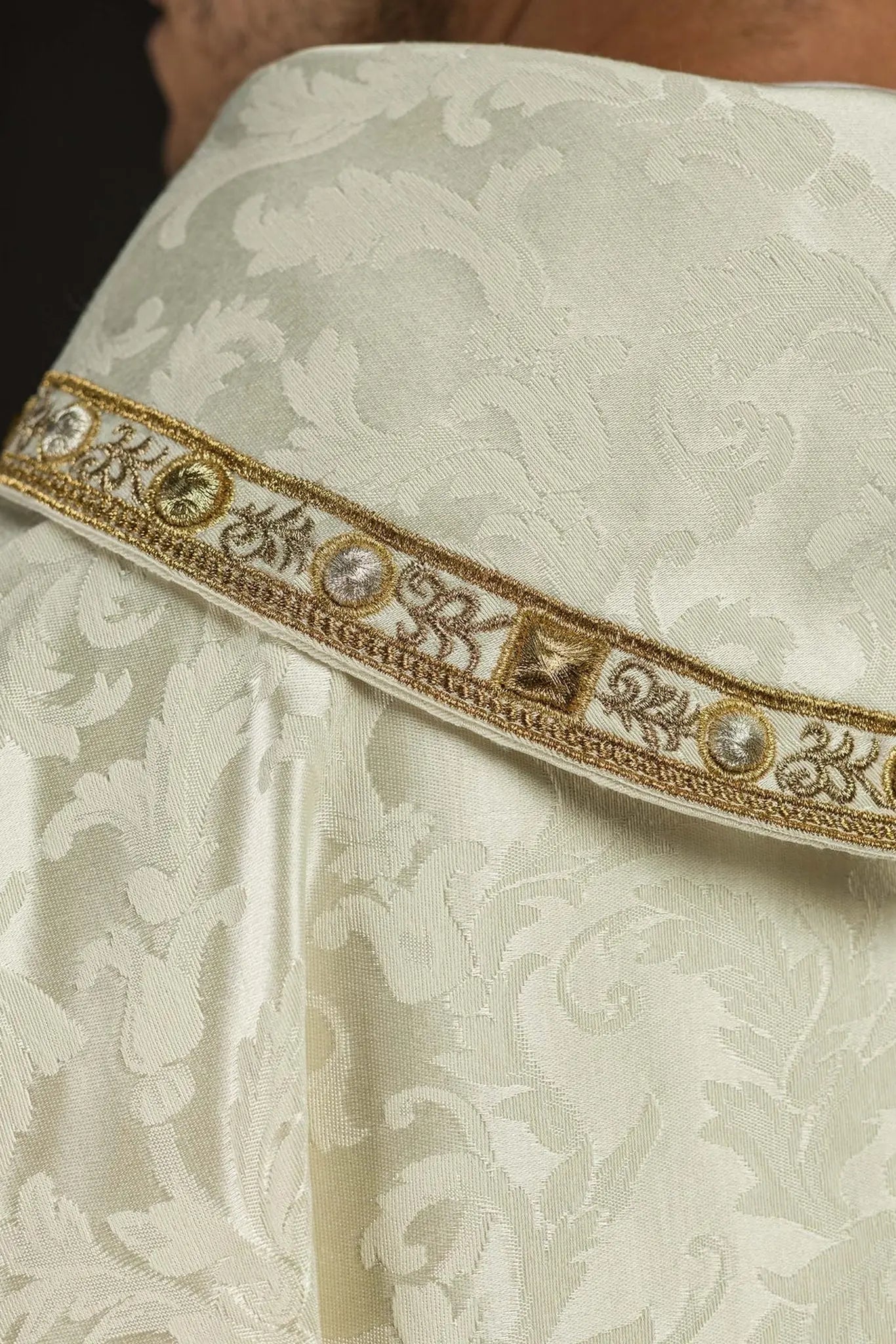 Embroidered Christmas Chasuble with the Holy Family Image