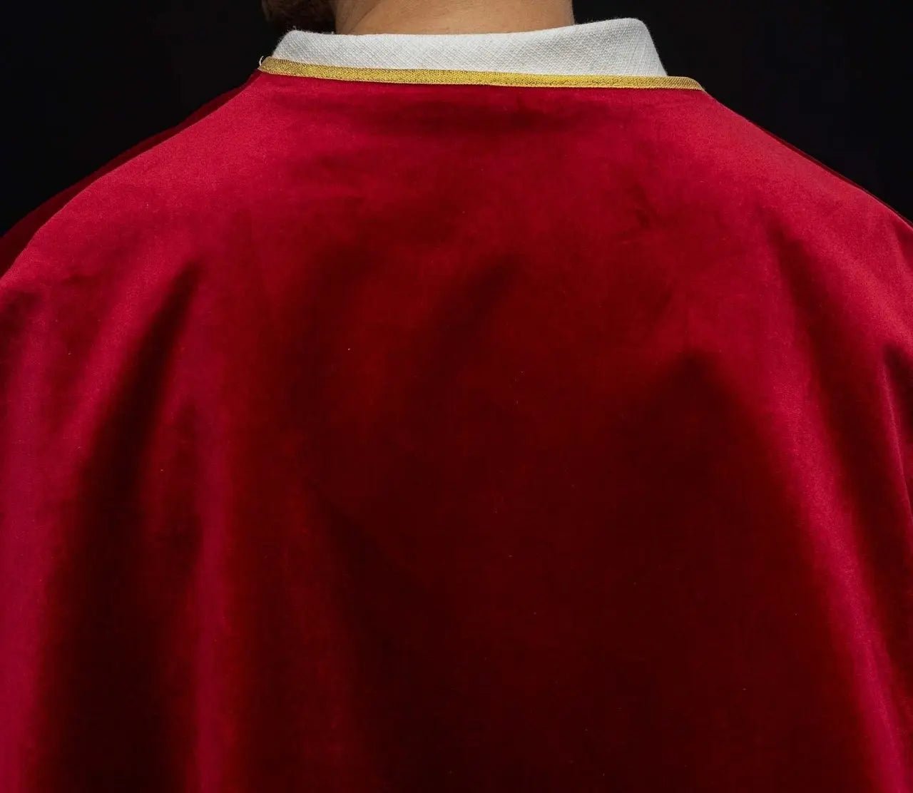 Velvet Red Altar Server Cape with Tie Closure