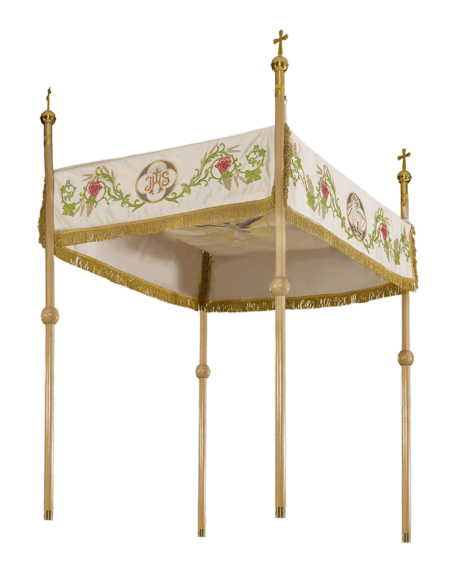 Embroidered baldachin