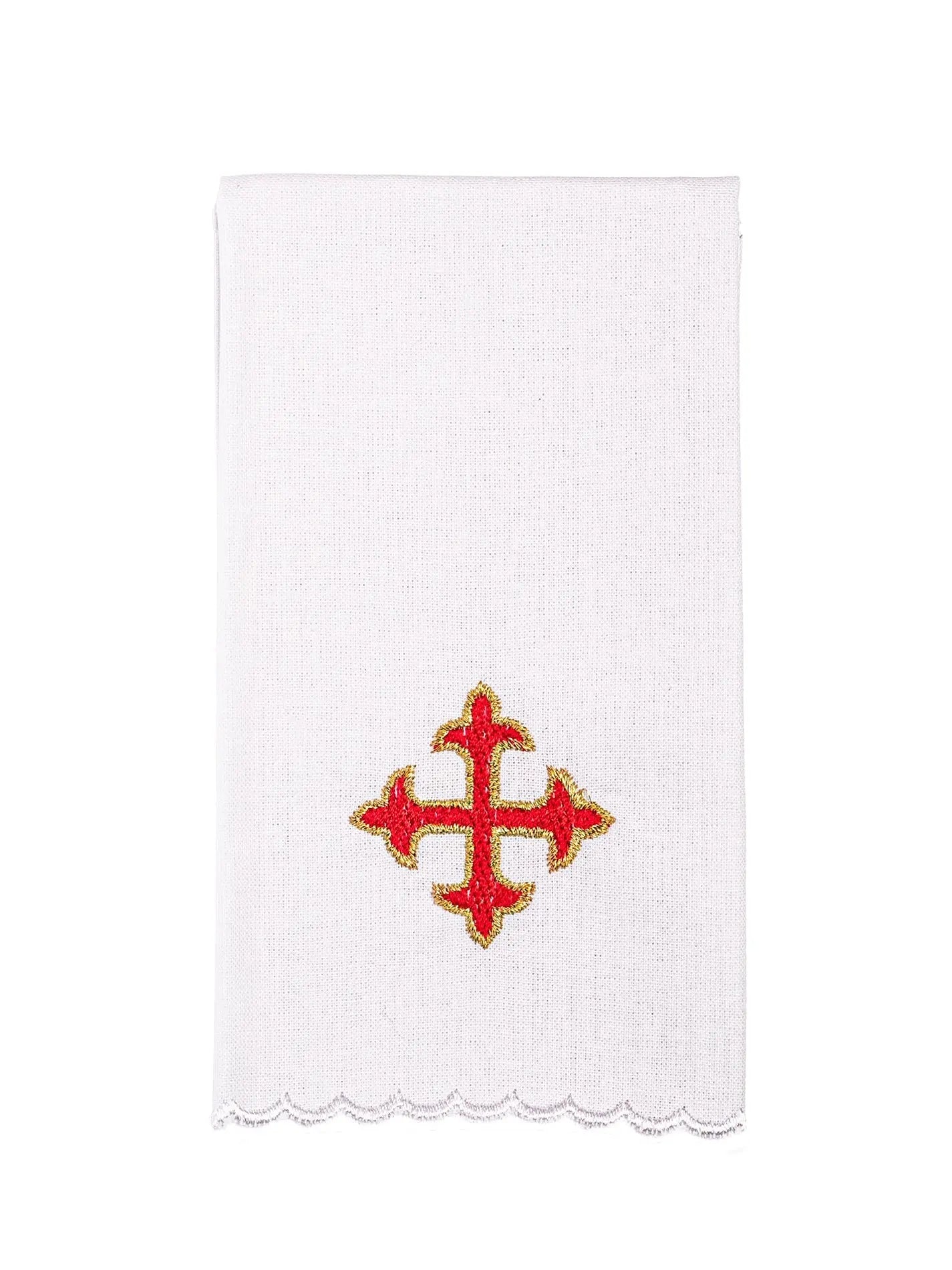 Chalice linen with red embroidery