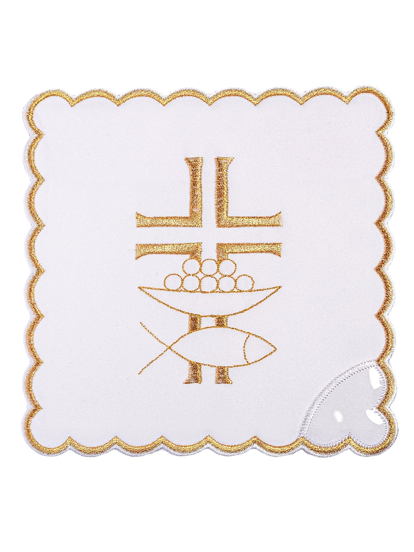 Bielizna kielichowa z złotym wykończeniem