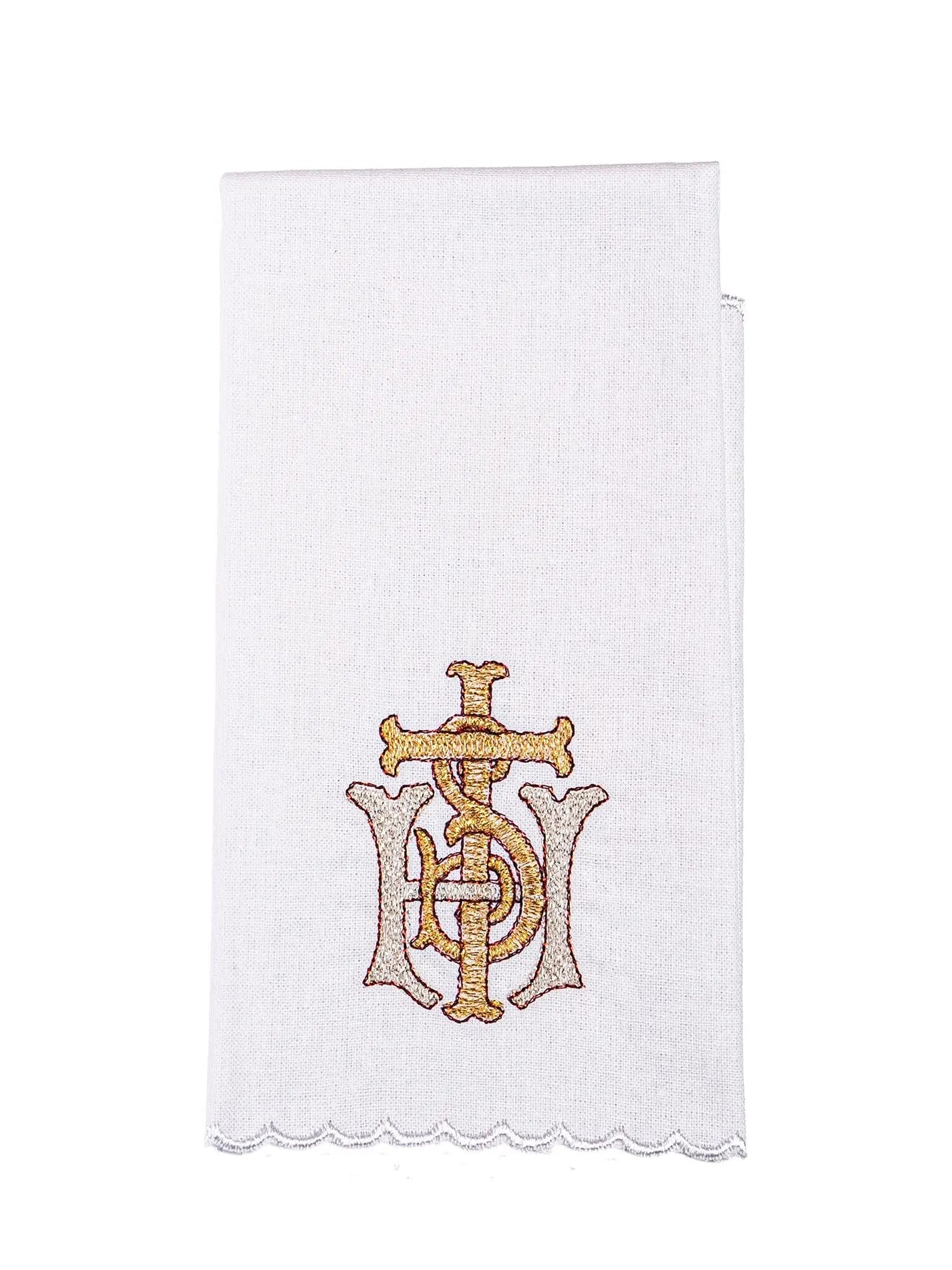 Chalice linen with thick IHS embroidery - HAFTINA ATELIER