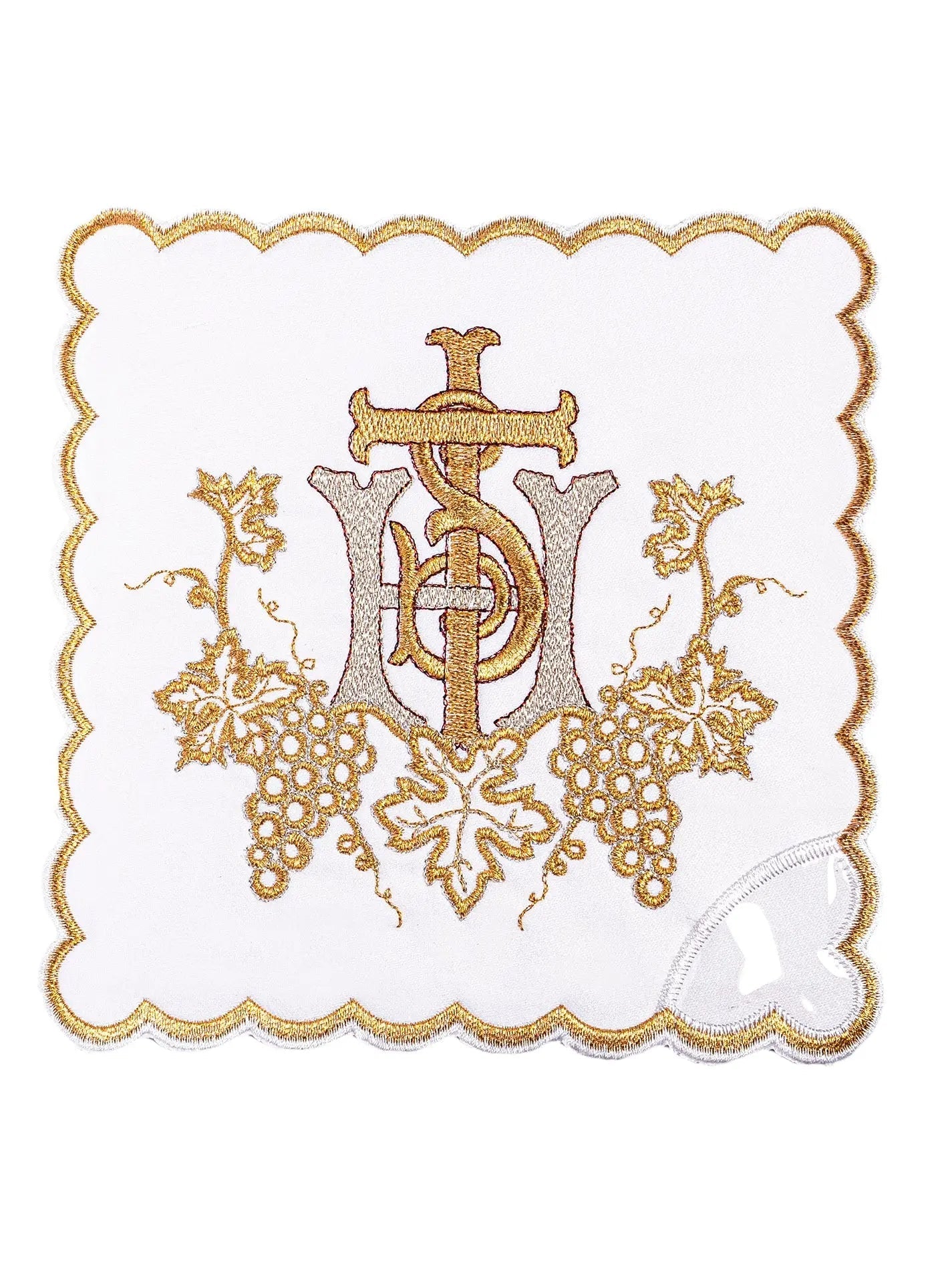 Chalice linen with thick IHS embroidery - HAFTINA ATELIER