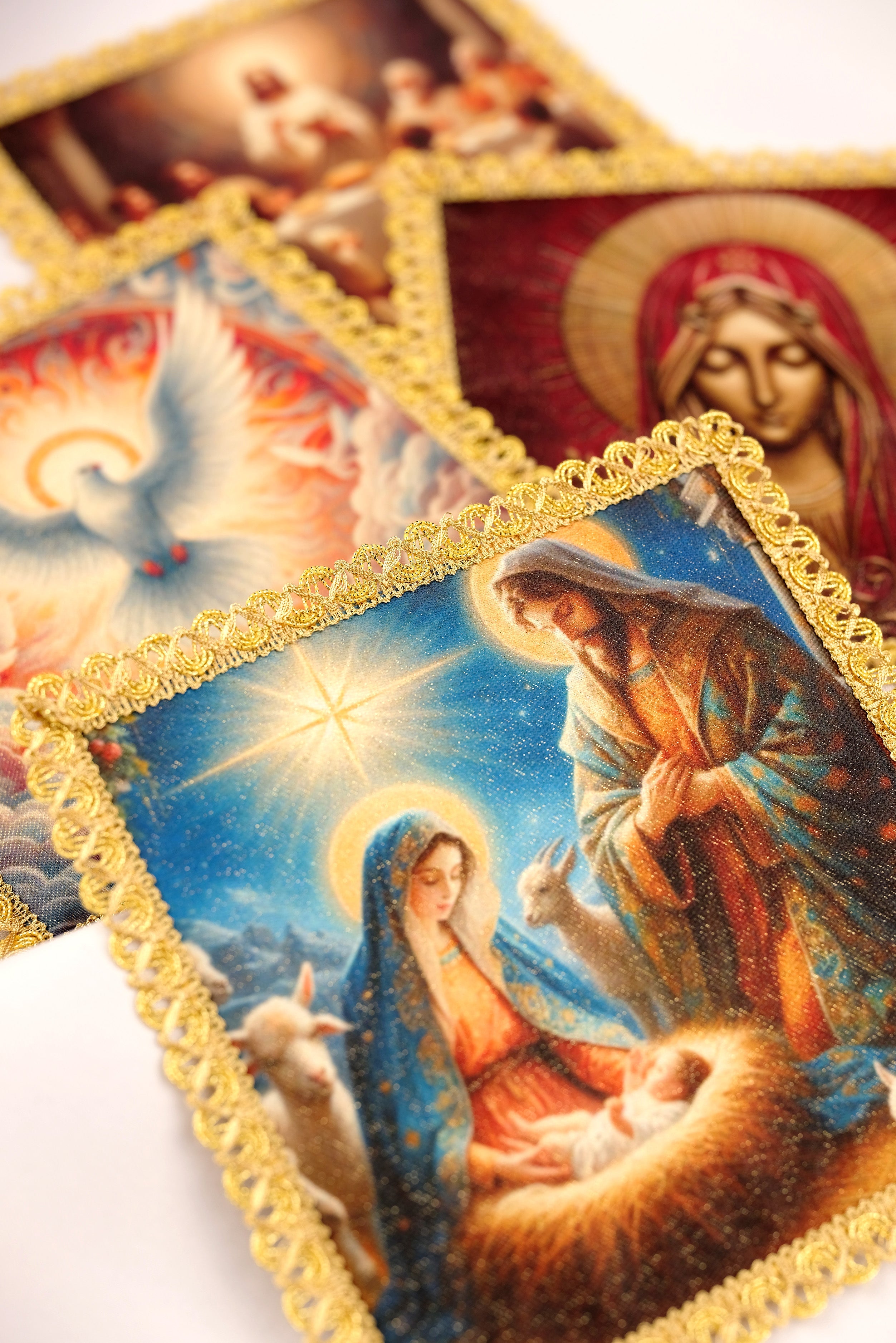 Set of four stakes for various liturgical celebrations