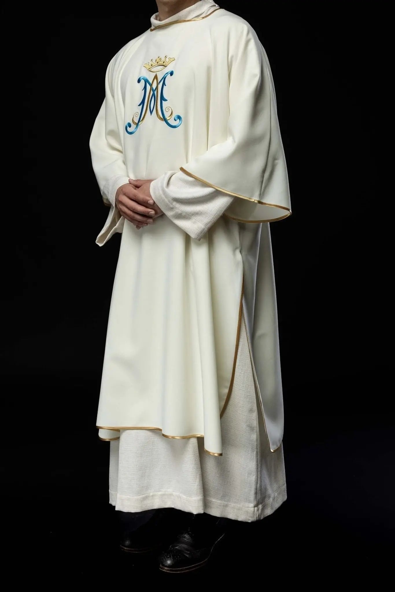 Ecru Dalmatic with Marian Embroidery