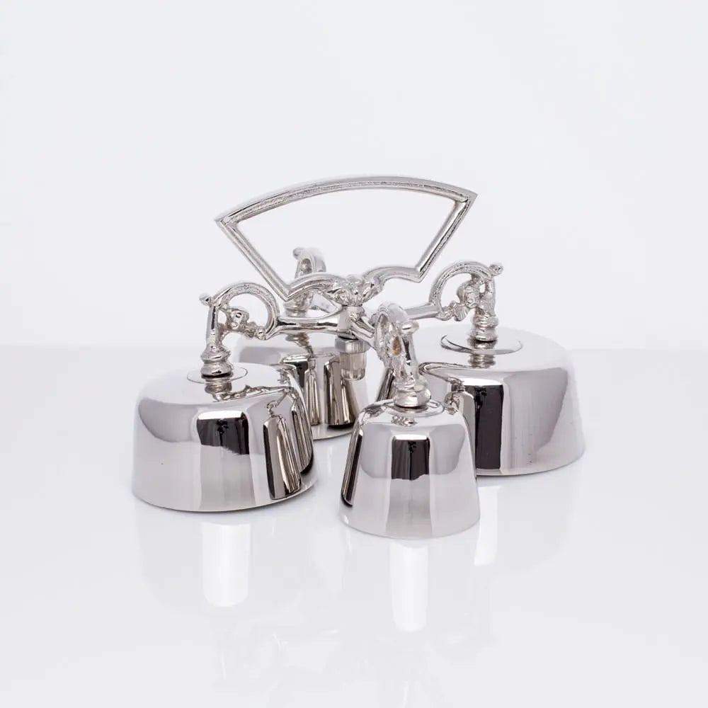 Quadruple Altar Bells in Nickel-Plated Brass