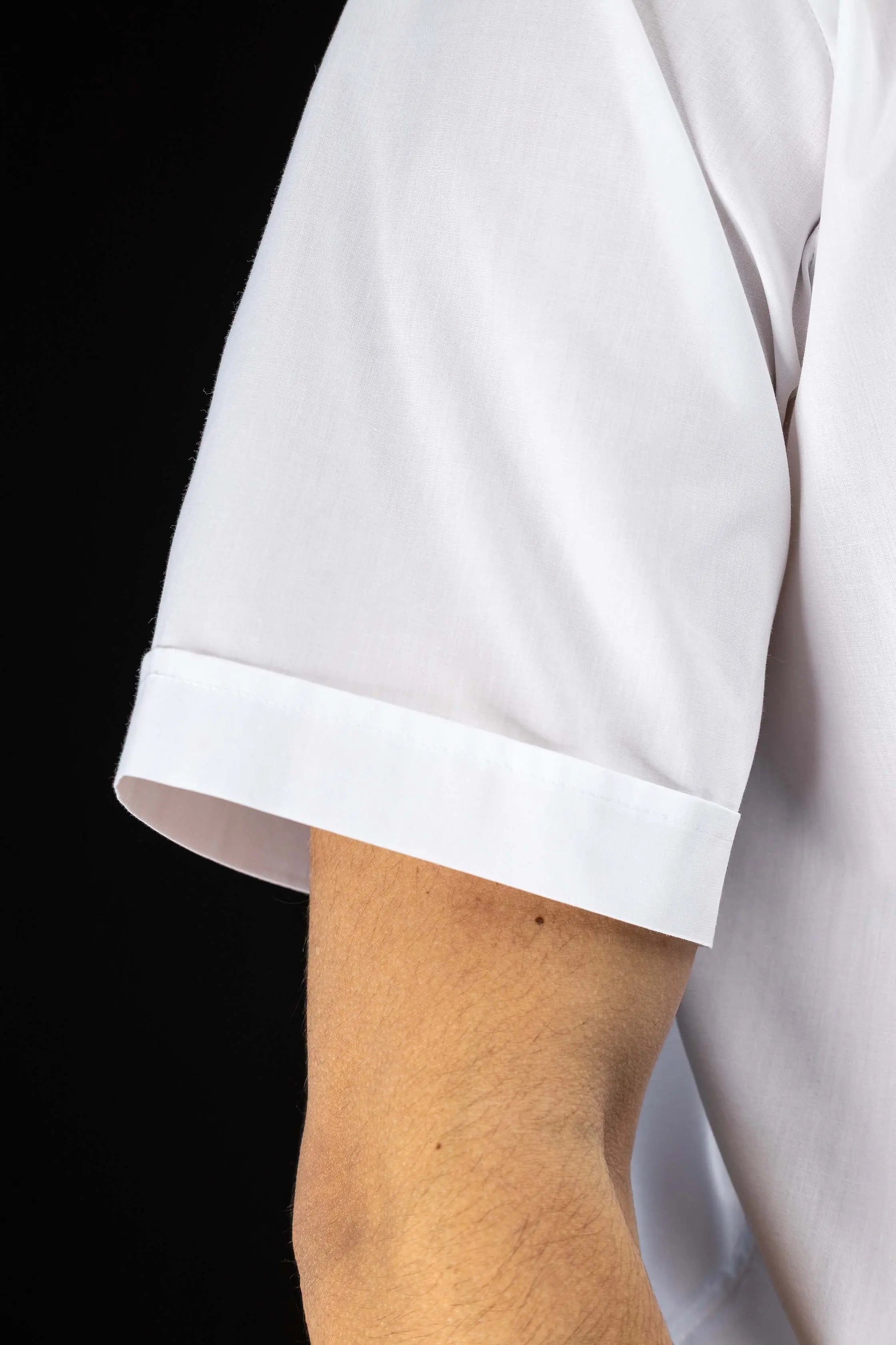 Clergy Shirt White Short Sleeve with Collar Tab
