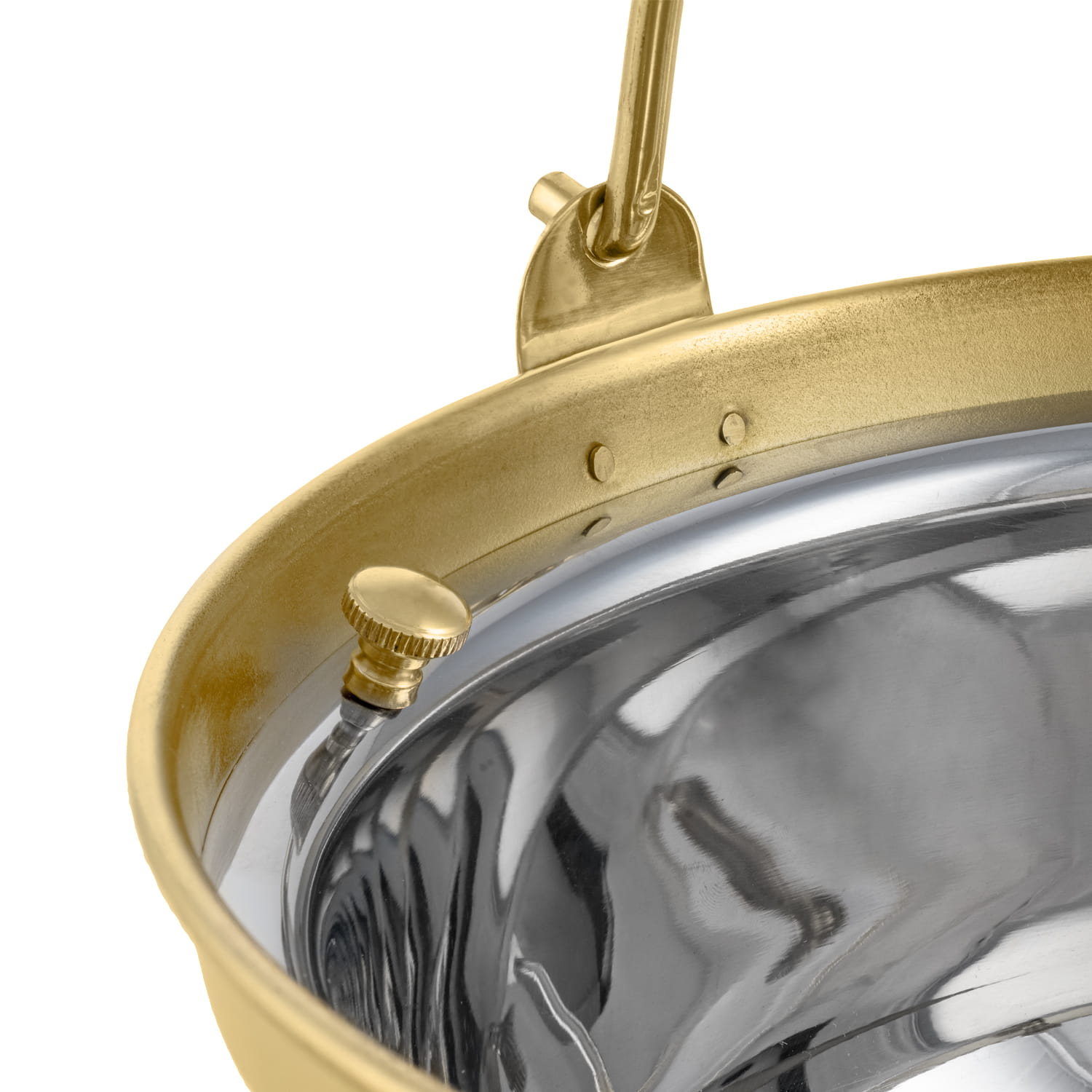 Kociołek na wodę święconą - mosiężny