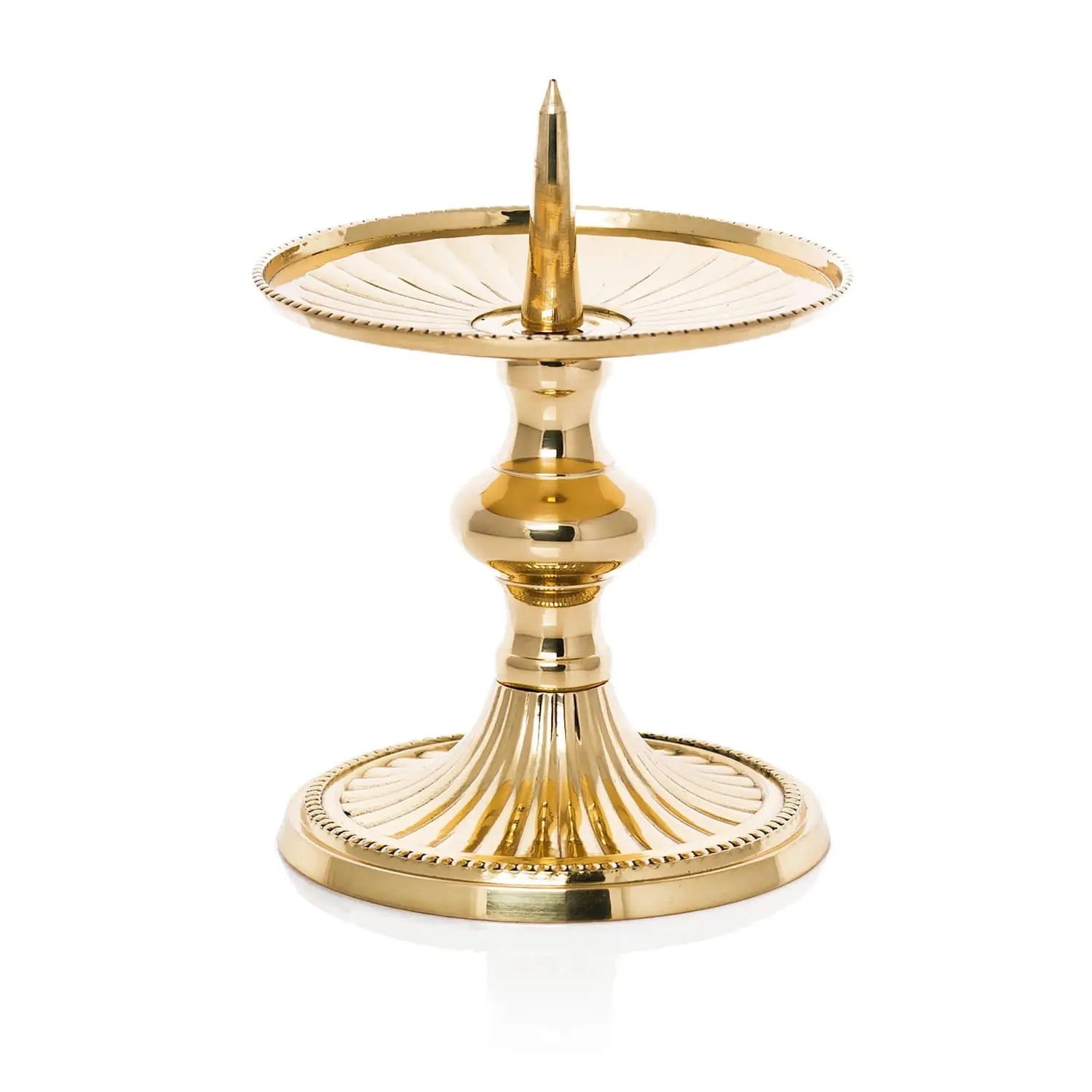 Brass Altar Candlestick – 8.5 cm