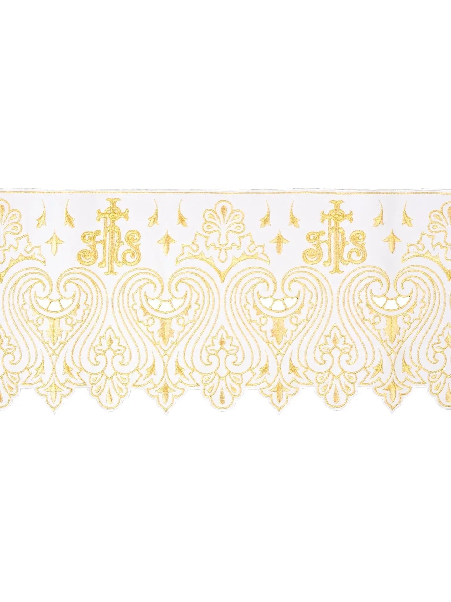 Metre with front embroidery IHS White