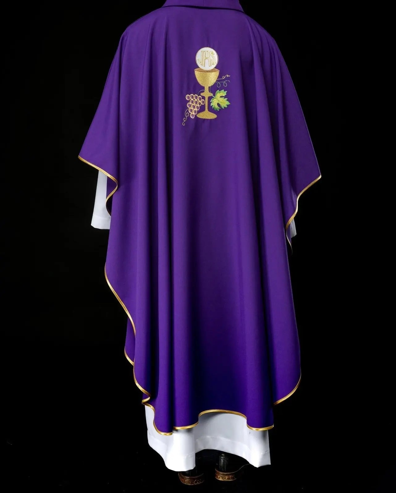 Chasuble purple Chalice and grape