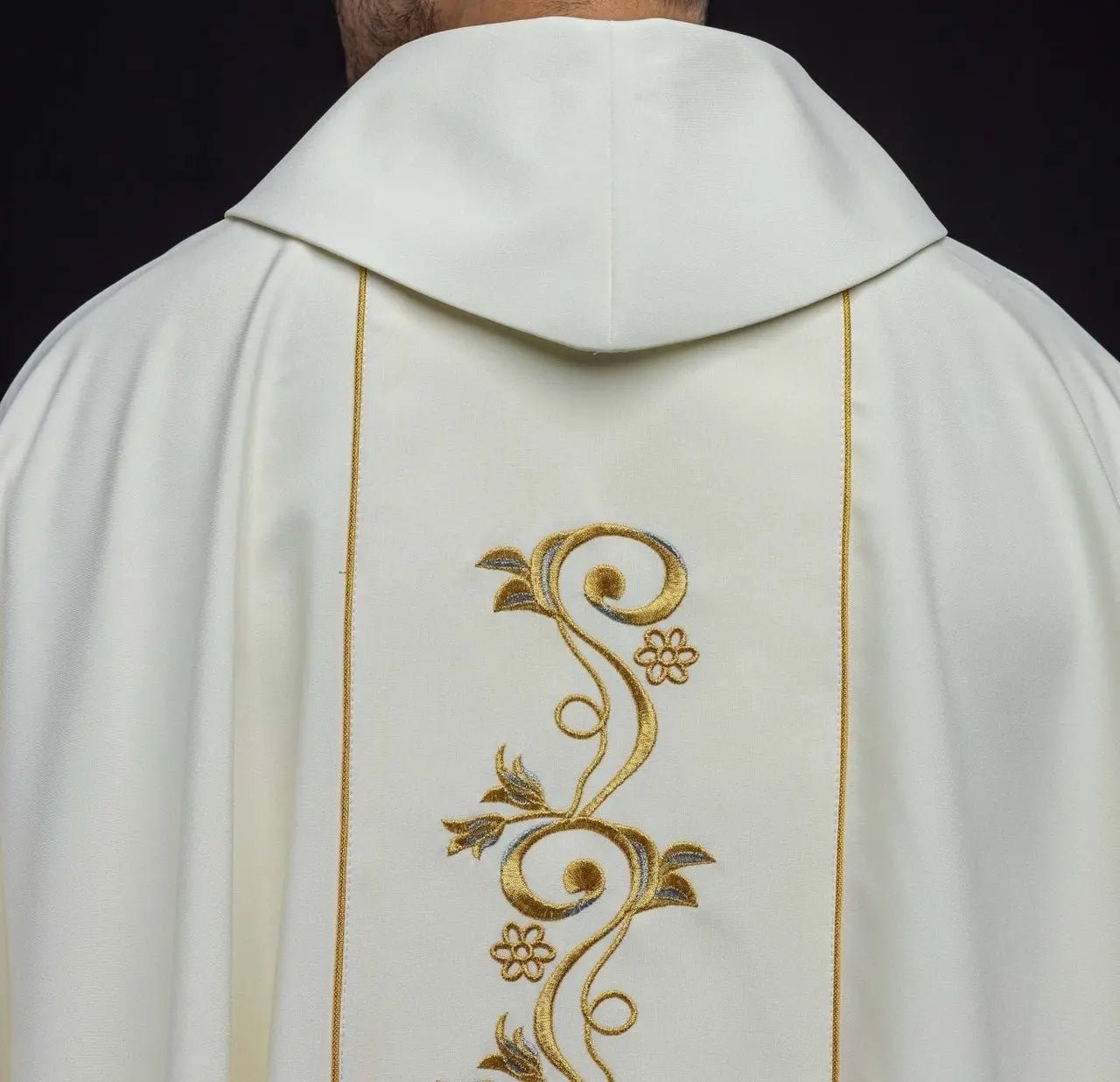 Embroidered Chasuble Featuring the Image of Saint Faustina