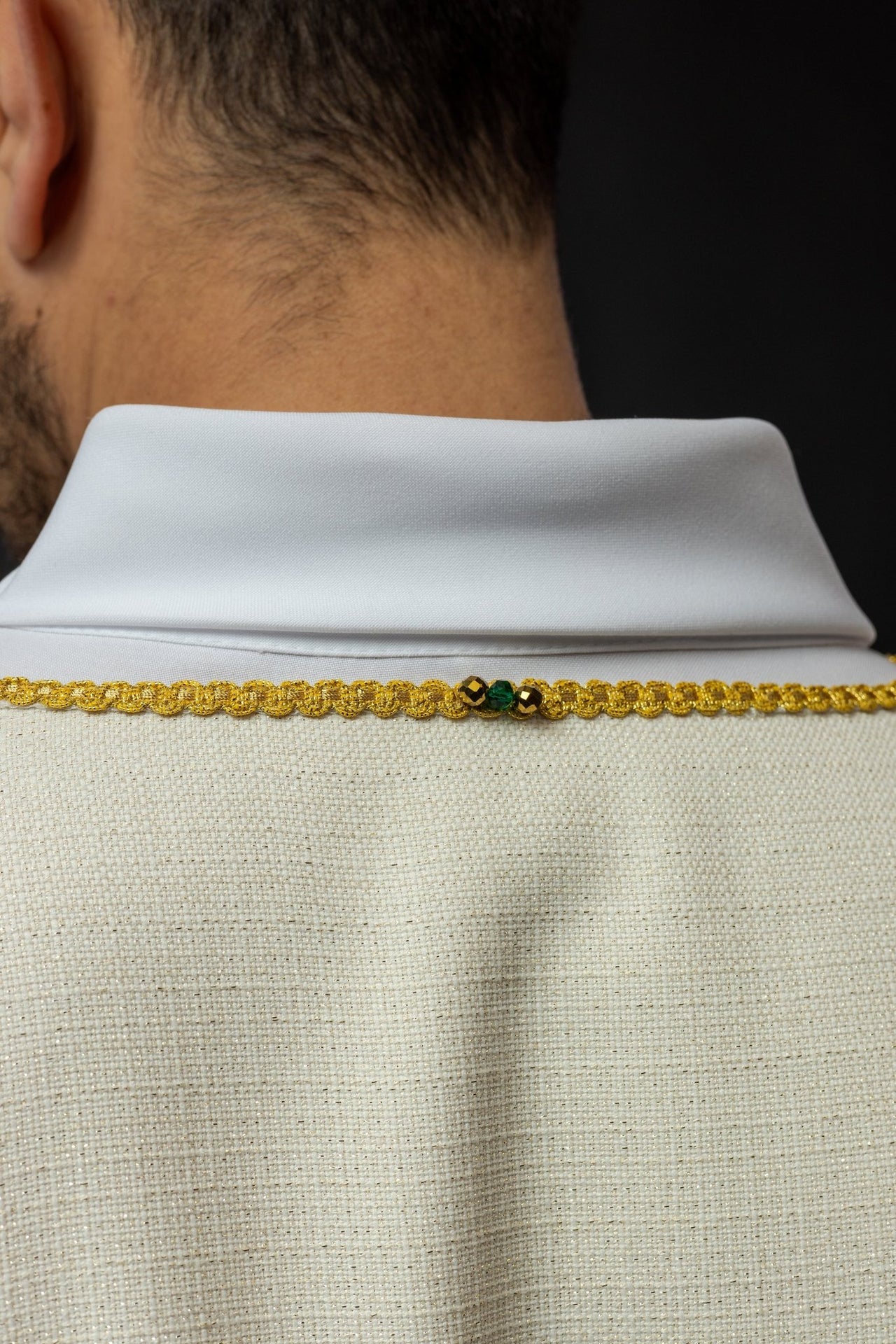 Ręcznie wykonana dalmatyka z naturalnymi kamieniami Handmade 1001