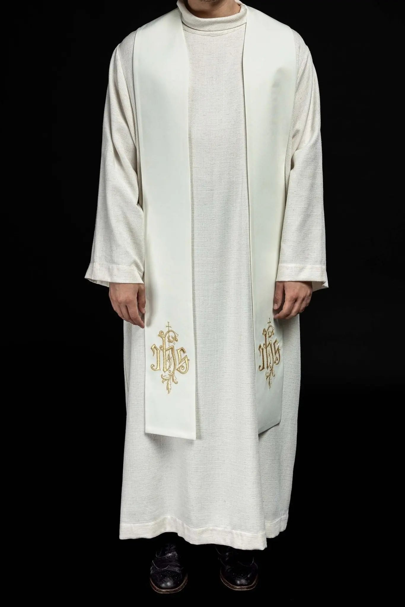 IHS embroidered stole