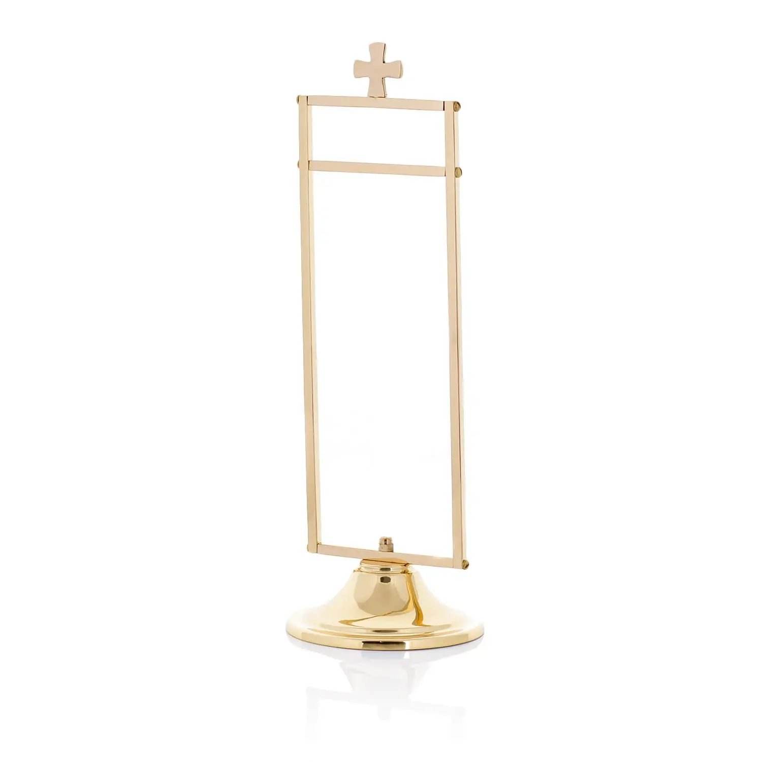 Brass Purificator Hanger with Cross – 25 cm