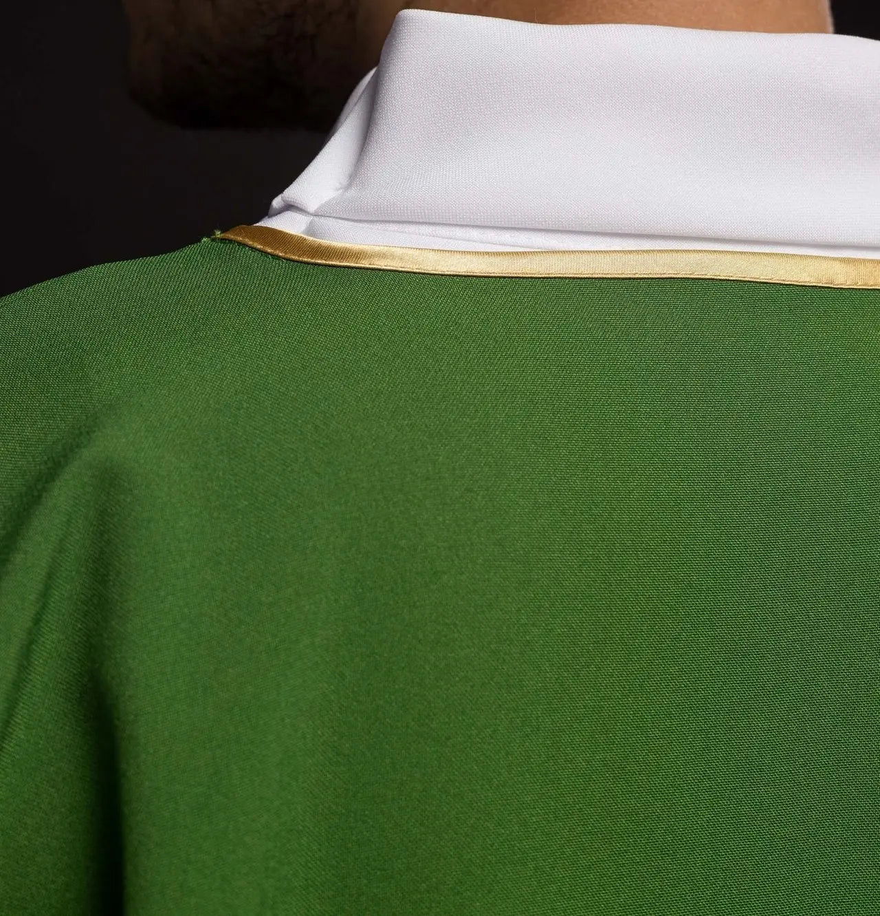 Green Dalmatic with Embroidered Gold Cross