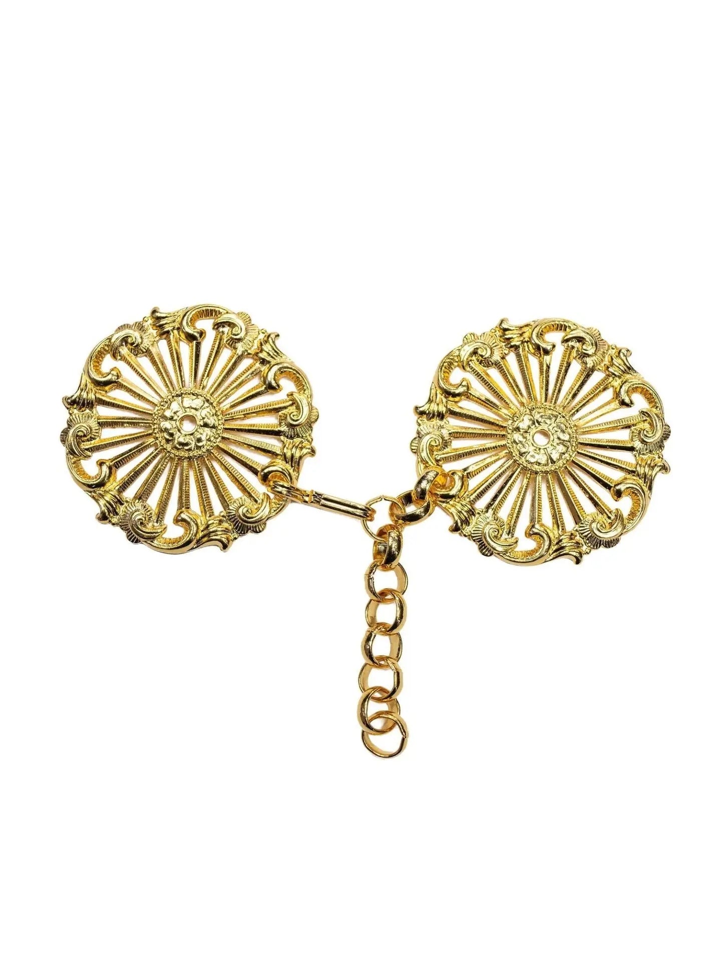 Gold sew-on clasp for cope and veil