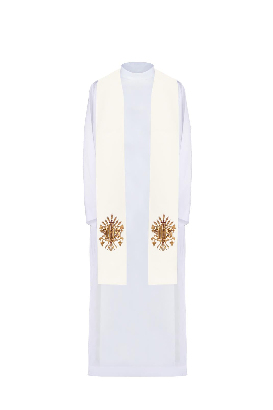 Priest's stole with IHS embroidery