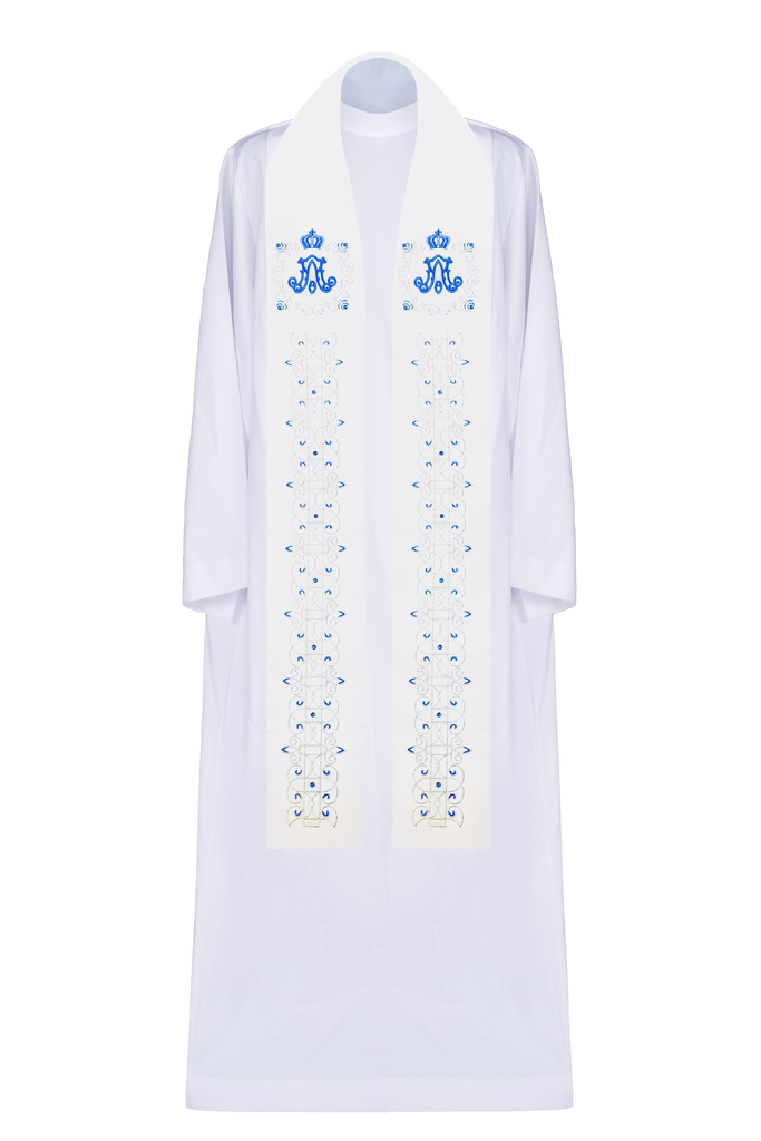 Embroidered Marian stole