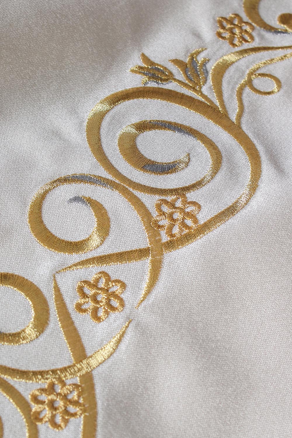 IHS embroidered liturgical veil in gold