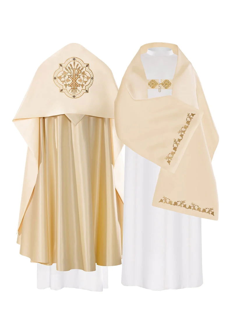 Liturgical veil with the PX symbol