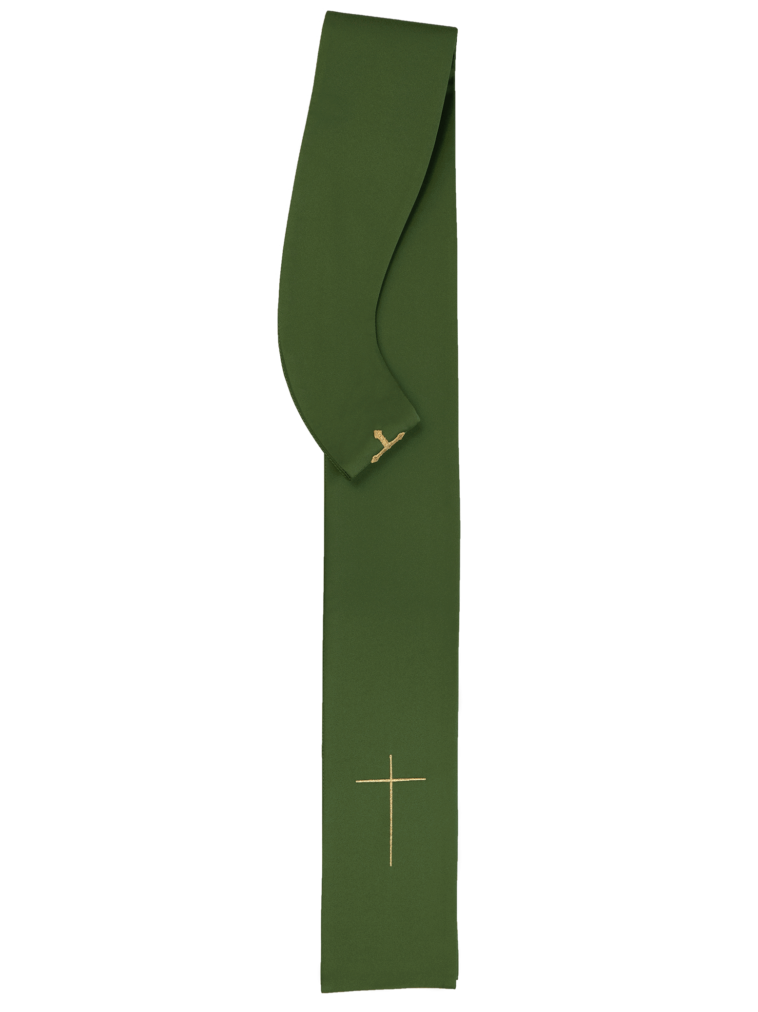 Green chasuble with embroidery of the Cross