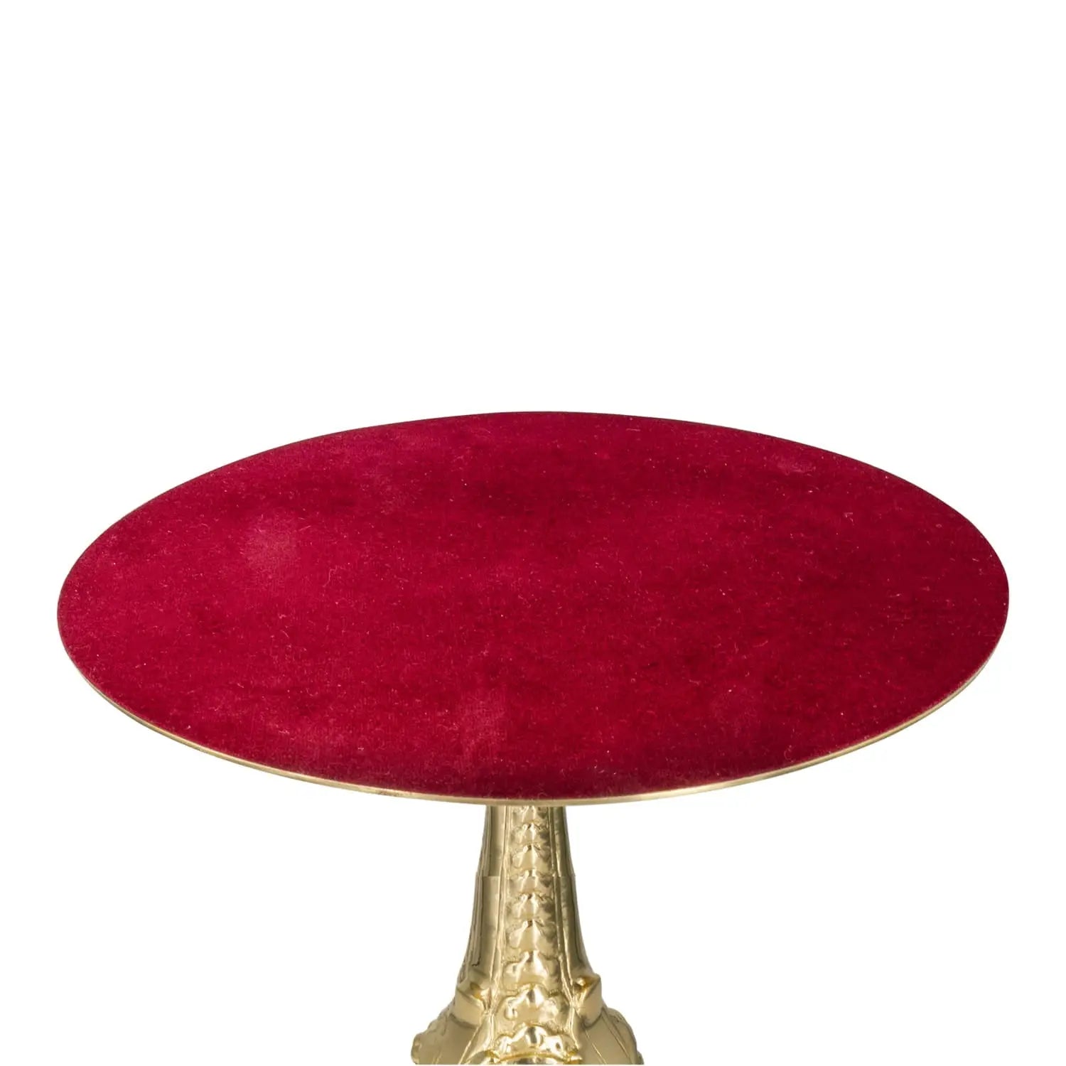 Brass Monstrance Throne with Red Velvet Top