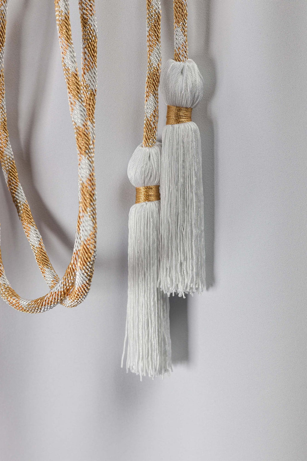 Cingulum liturgiczne biało-złote premium