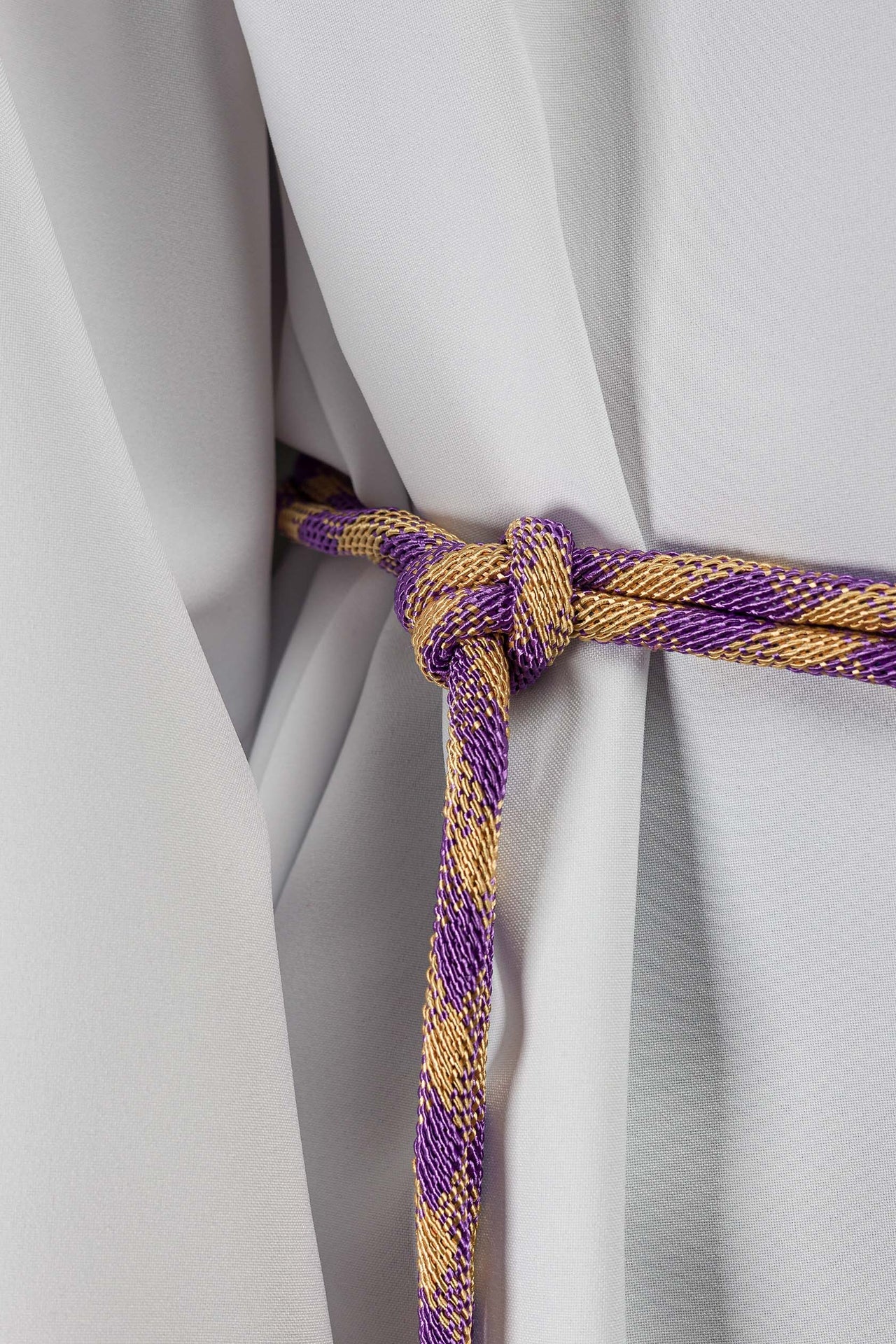 Cingulum liturgiczne fioletowo-złote premium - ORNATY.PL