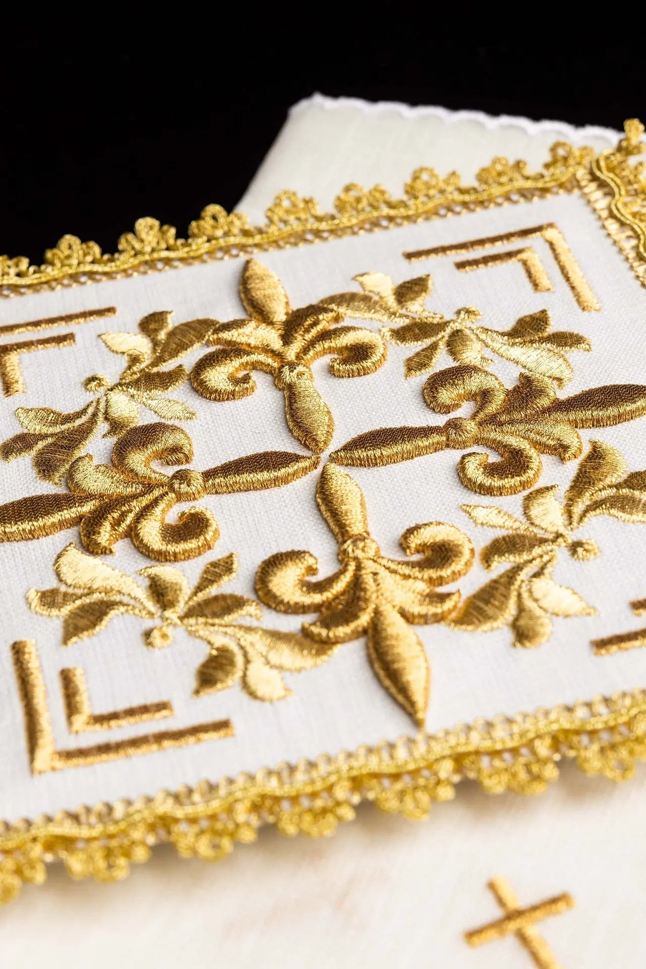 Gold embroidered chalice lingerie