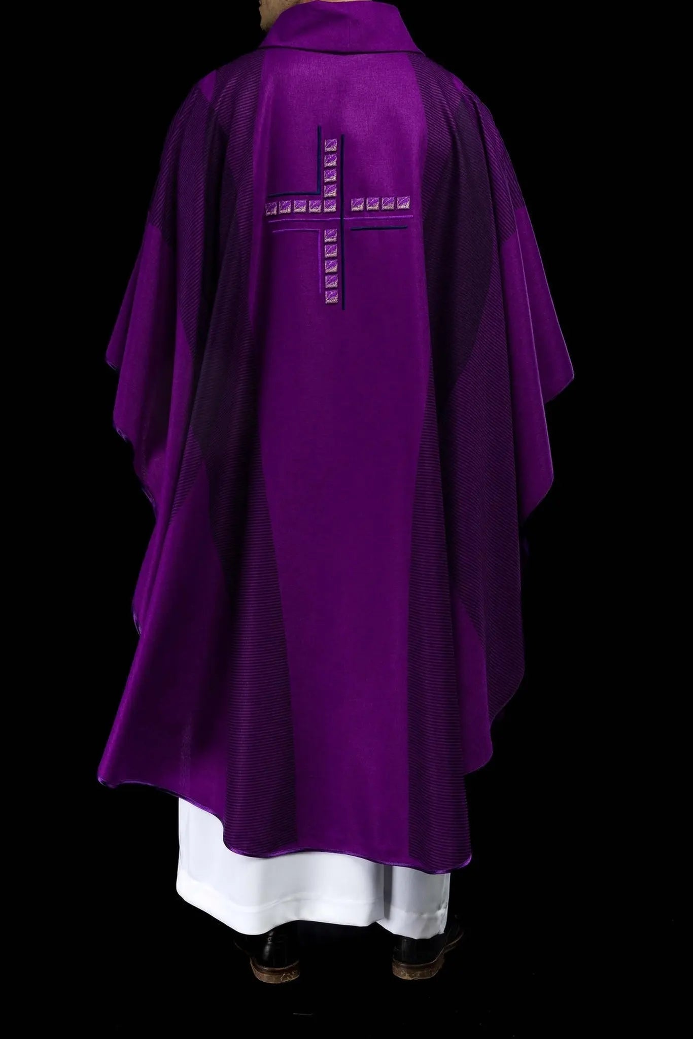 Purple chasuble with Cross